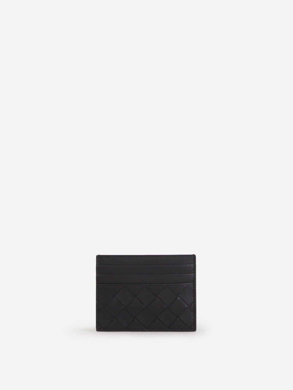 Intrecciato Leather Card Holder Bottega veneta оригінал – Купити в Україні – боковий вид