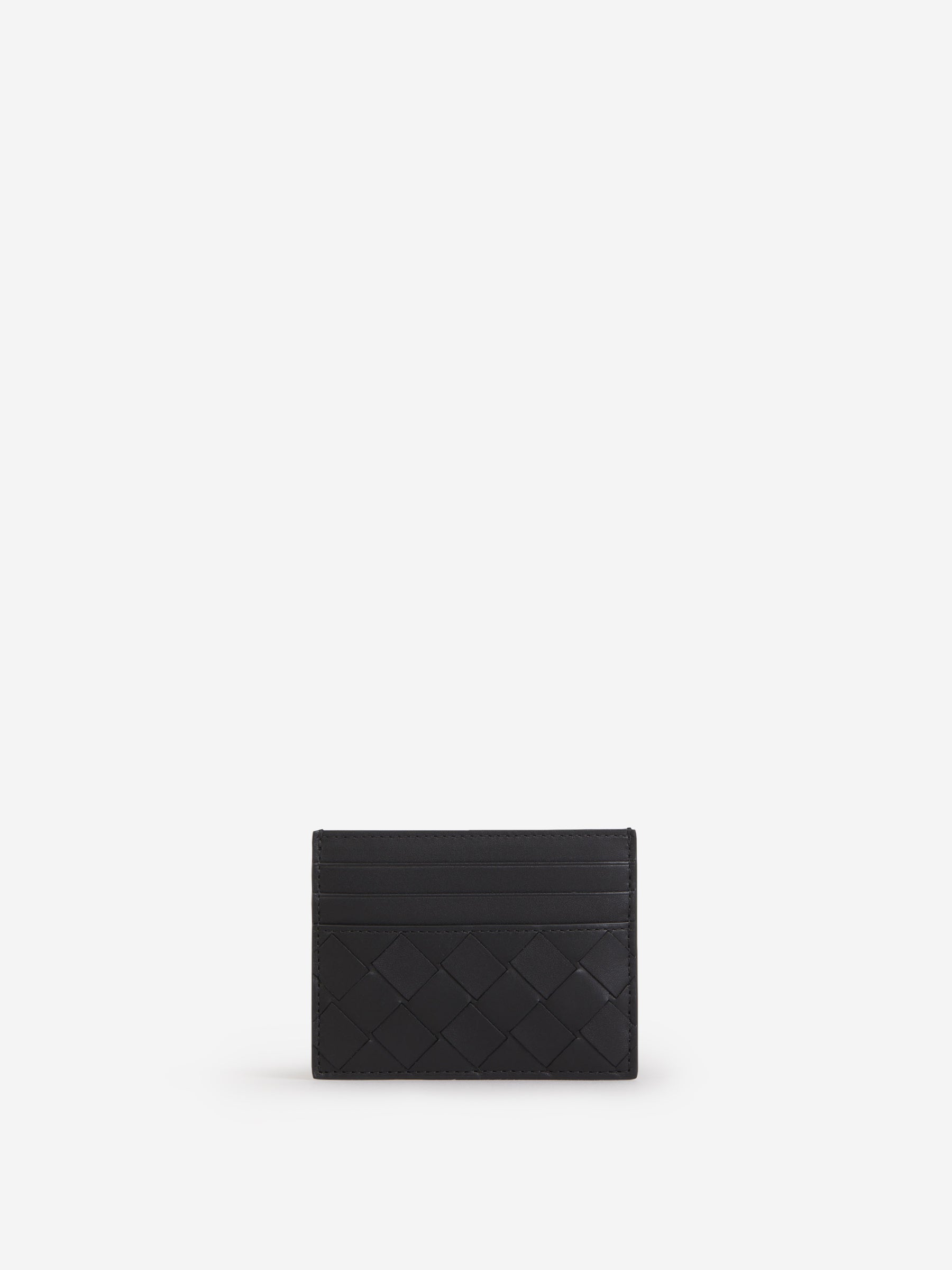 Intrecciato Leather Card Holder Bottega veneta оригінал – Купити в Україні – боковий вид