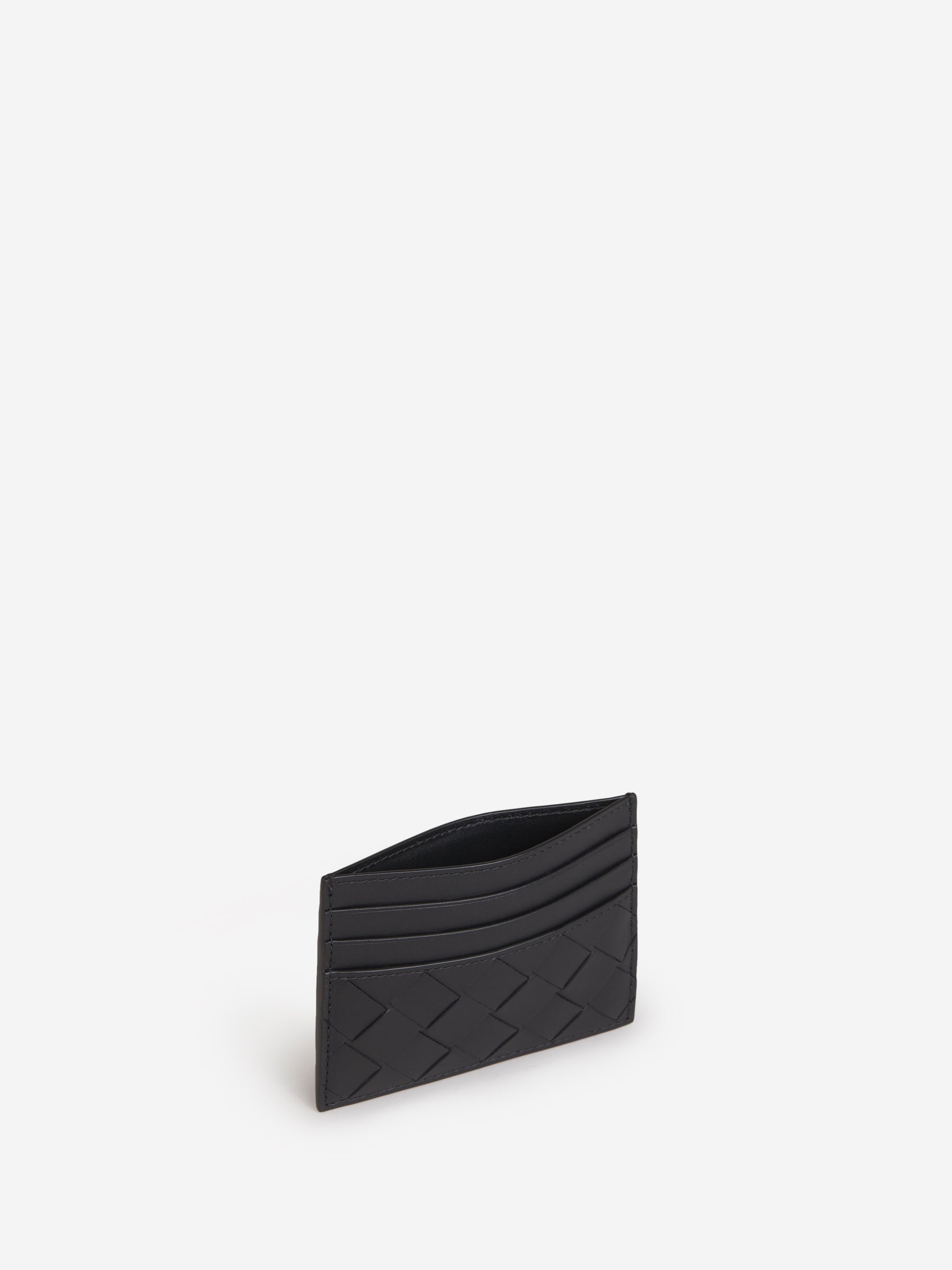 Intrecciato Leather Card Holder Bottega veneta оригінал – Купити в Україні – вид ззаду