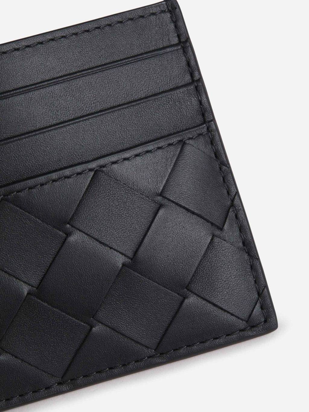 Intrecciato Leather Card Holder Bottega veneta оригінал – Купити в Україні – збільшений вид