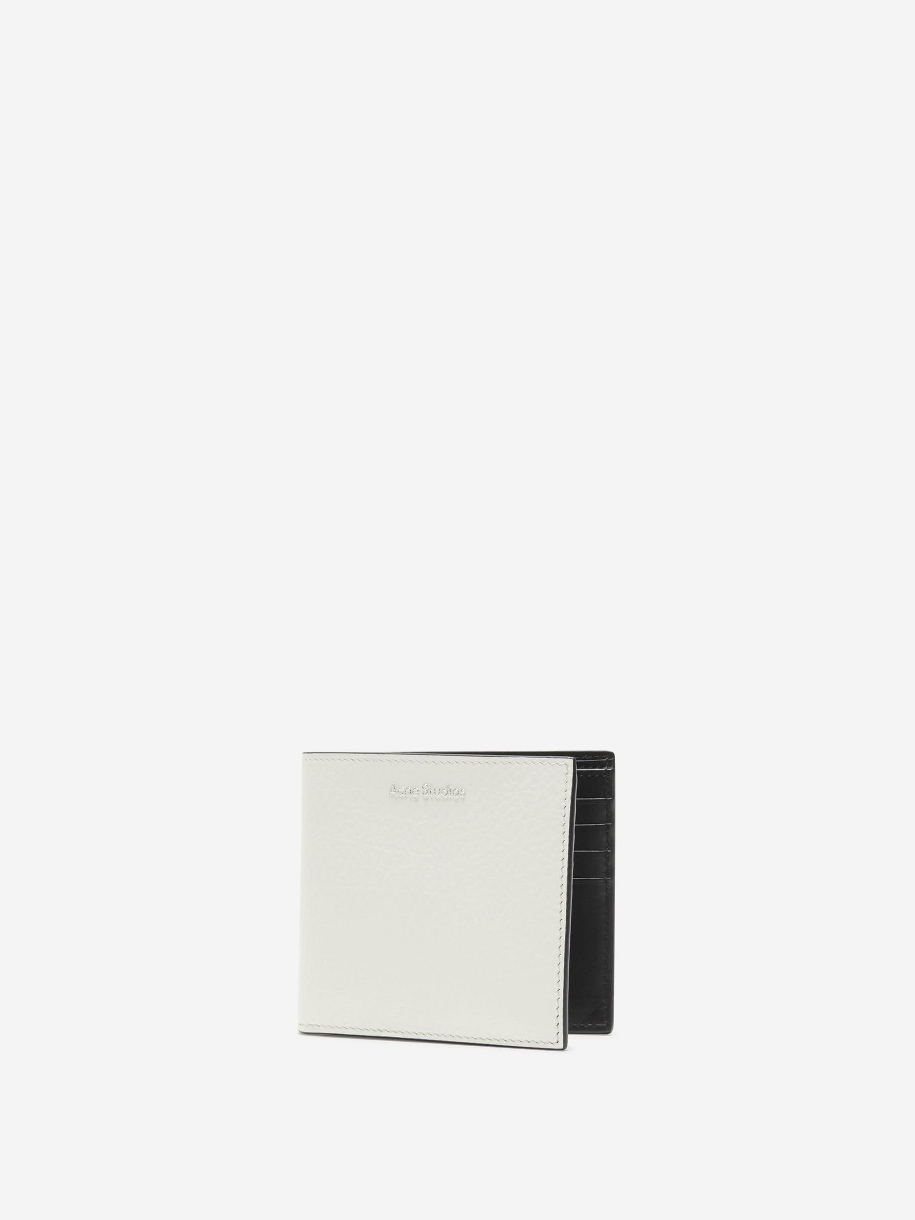 Оригінальна Logo Leather Wallet Acne studios – вид ззаду
