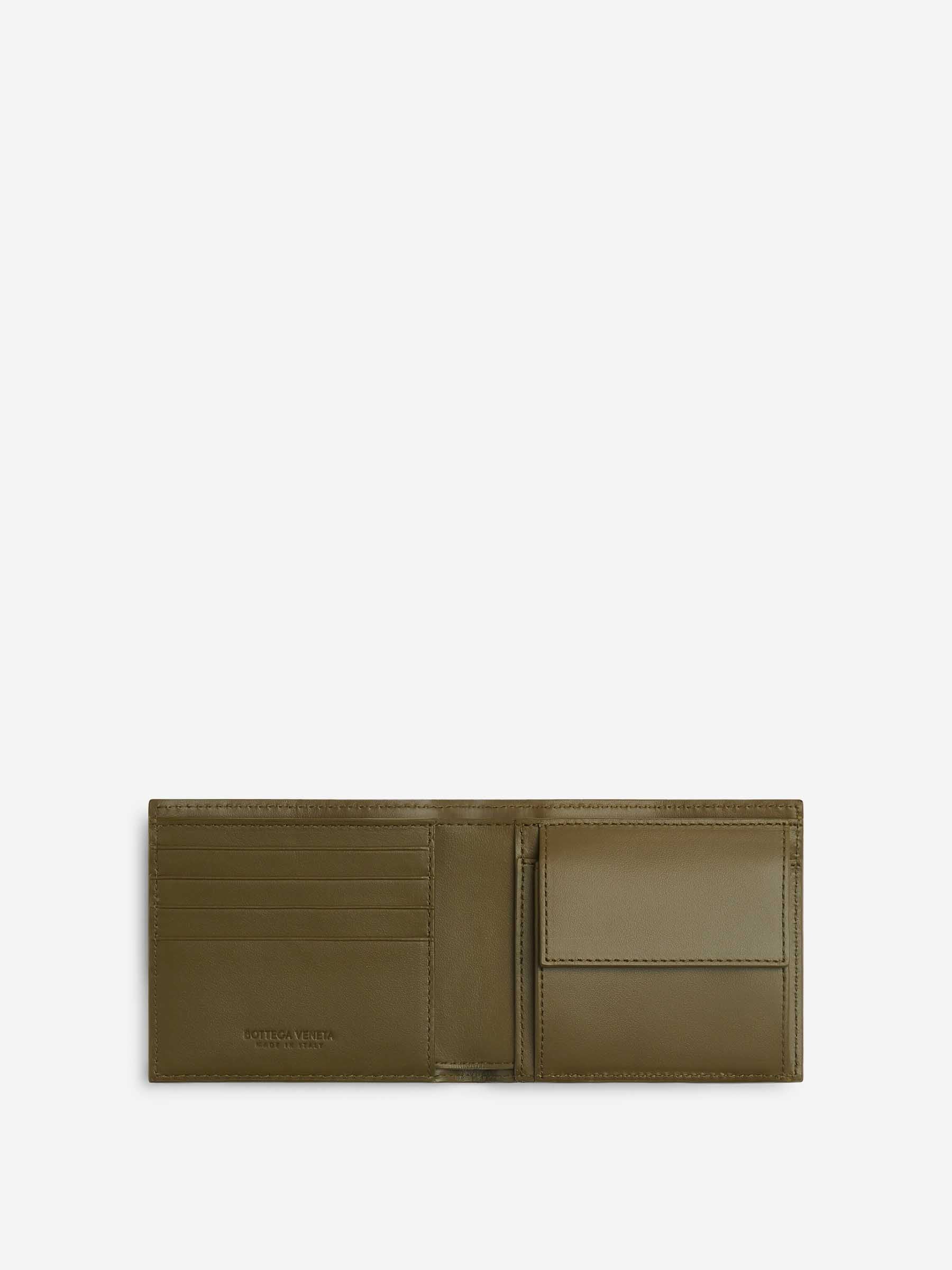 Intrecciato Bi-Fold Wallet Bottega veneta – Гарантія оригінальності – вид ззаду