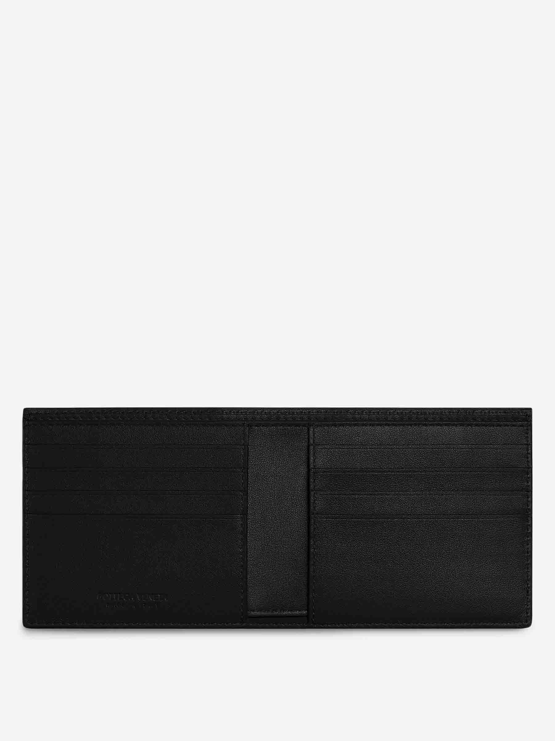 Intrecciato Double Leaf Wallet Bottega veneta оригінал – Купити в Україні – вид ззаду