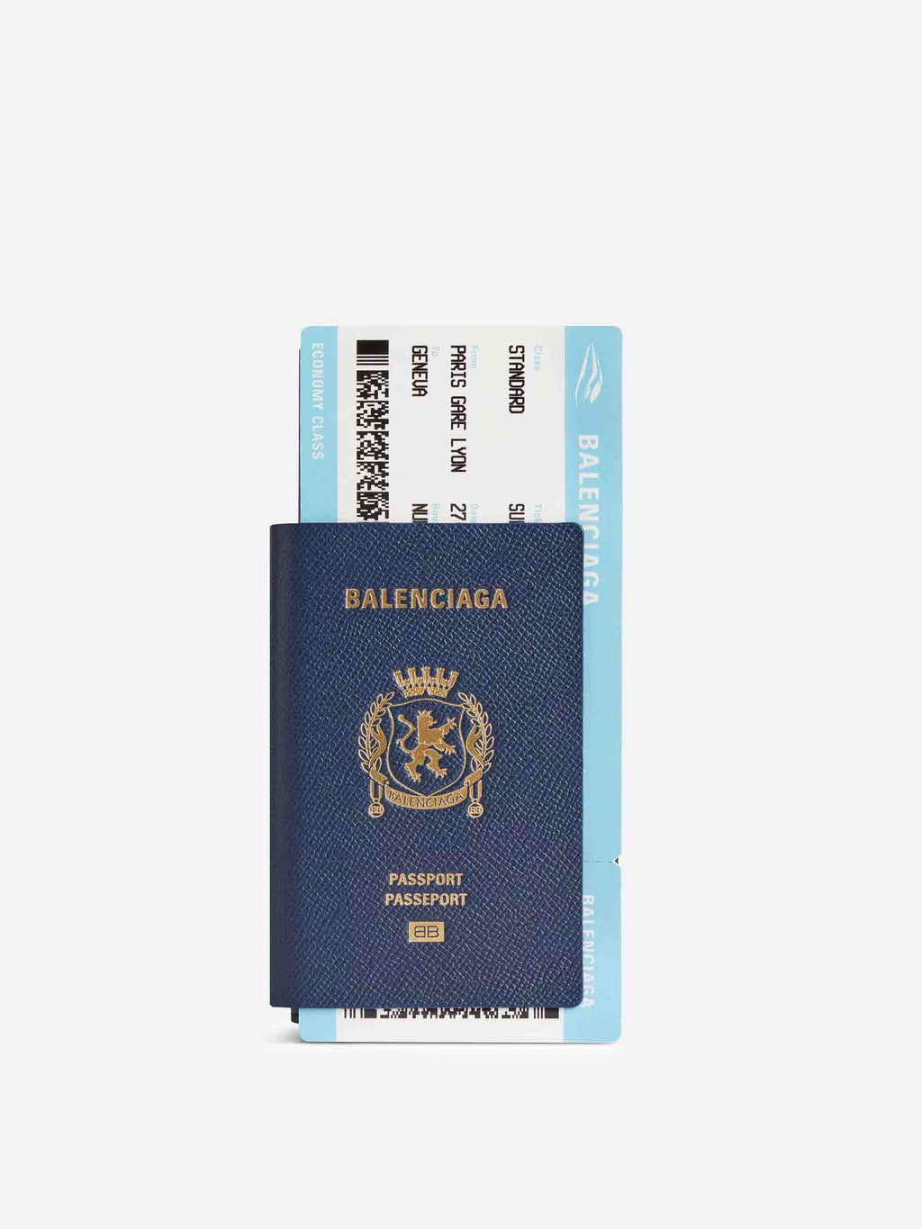 Passport Leather Wallet Balenciaga оригінал – Купити в Україні – боковий вид