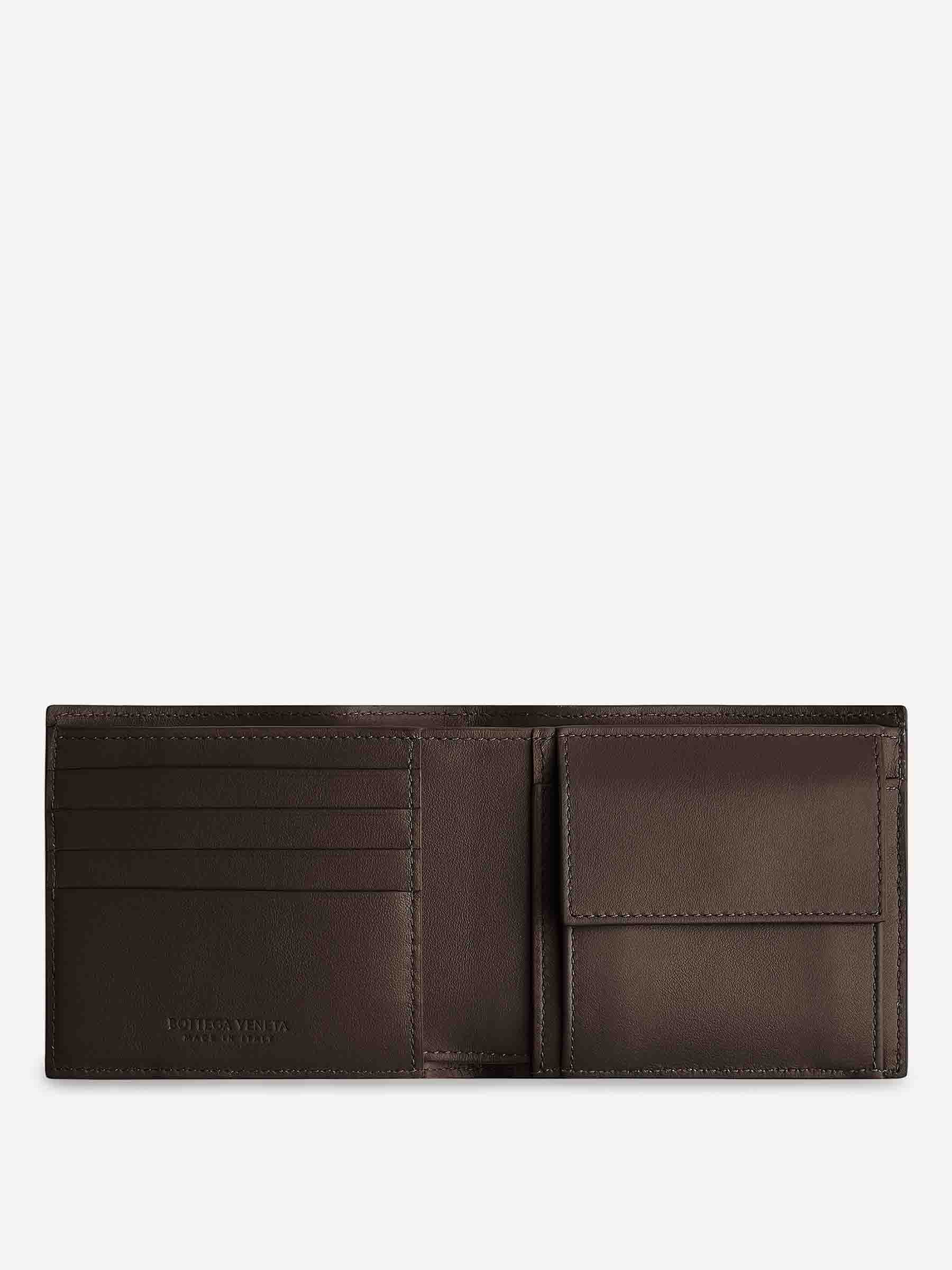 Intrecciato Bi-Fold Wallet Bottega veneta – Гарантія оригінальності – вид ззаду