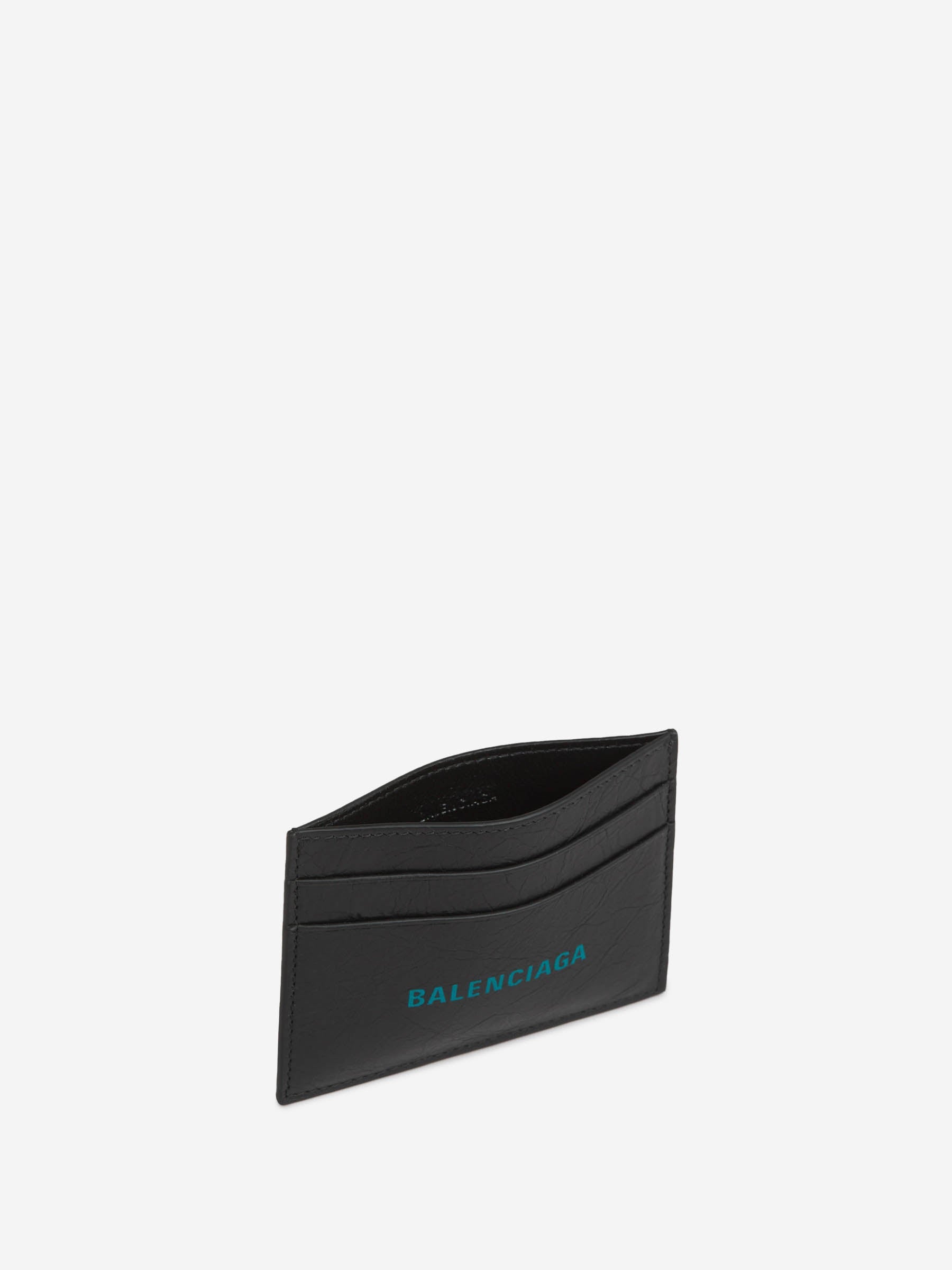 Leather Logo Card Holder Balenciaga оригінал – Купити в Україні – вид ззаду