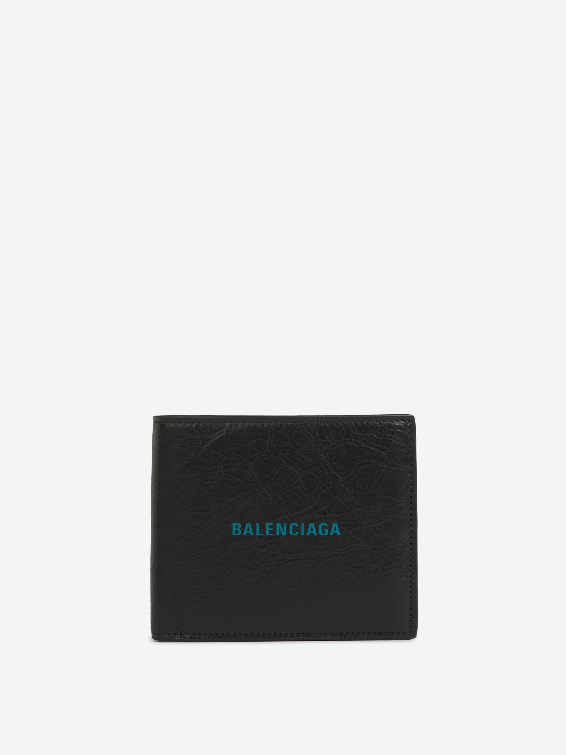 Leather Logo Wallet Balenciaga – Гарантія оригінальності – боковий вид
