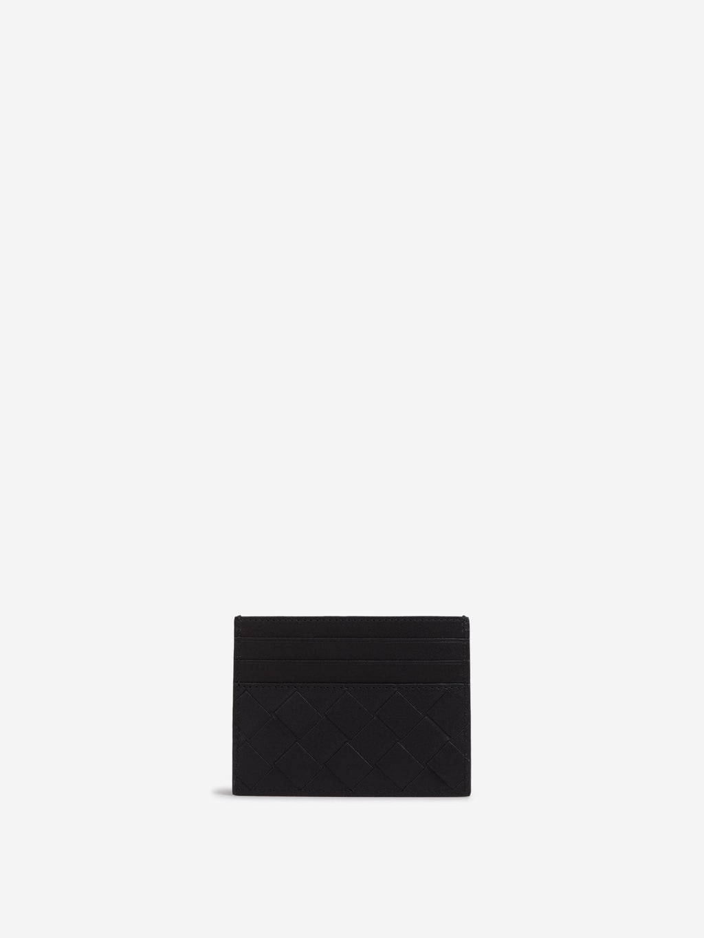 Intrecciato Leather Cardholder Bottega veneta – Гарантія оригінальності – боковий вид