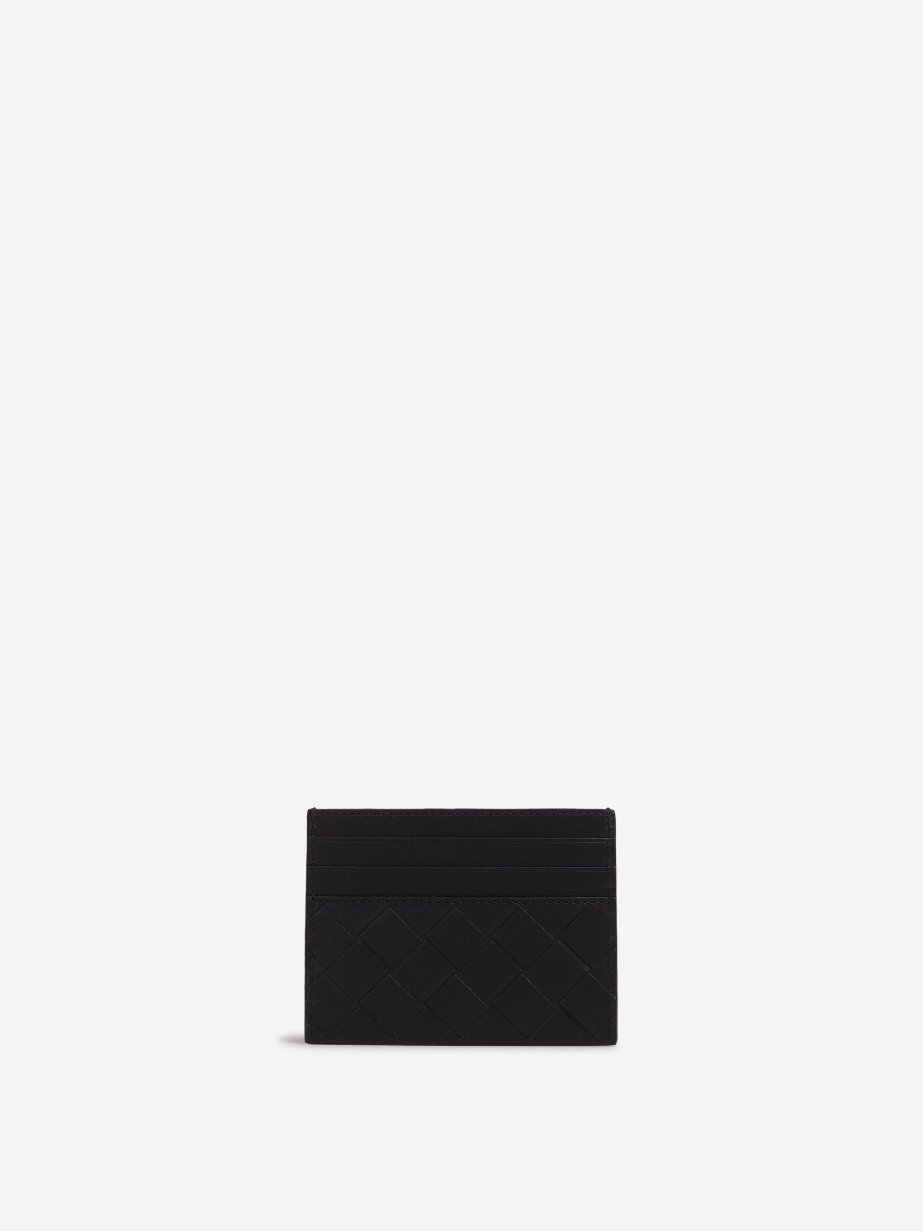 Intrecciato Leather Cardholder Bottega veneta – Гарантія оригінальності – боковий вид