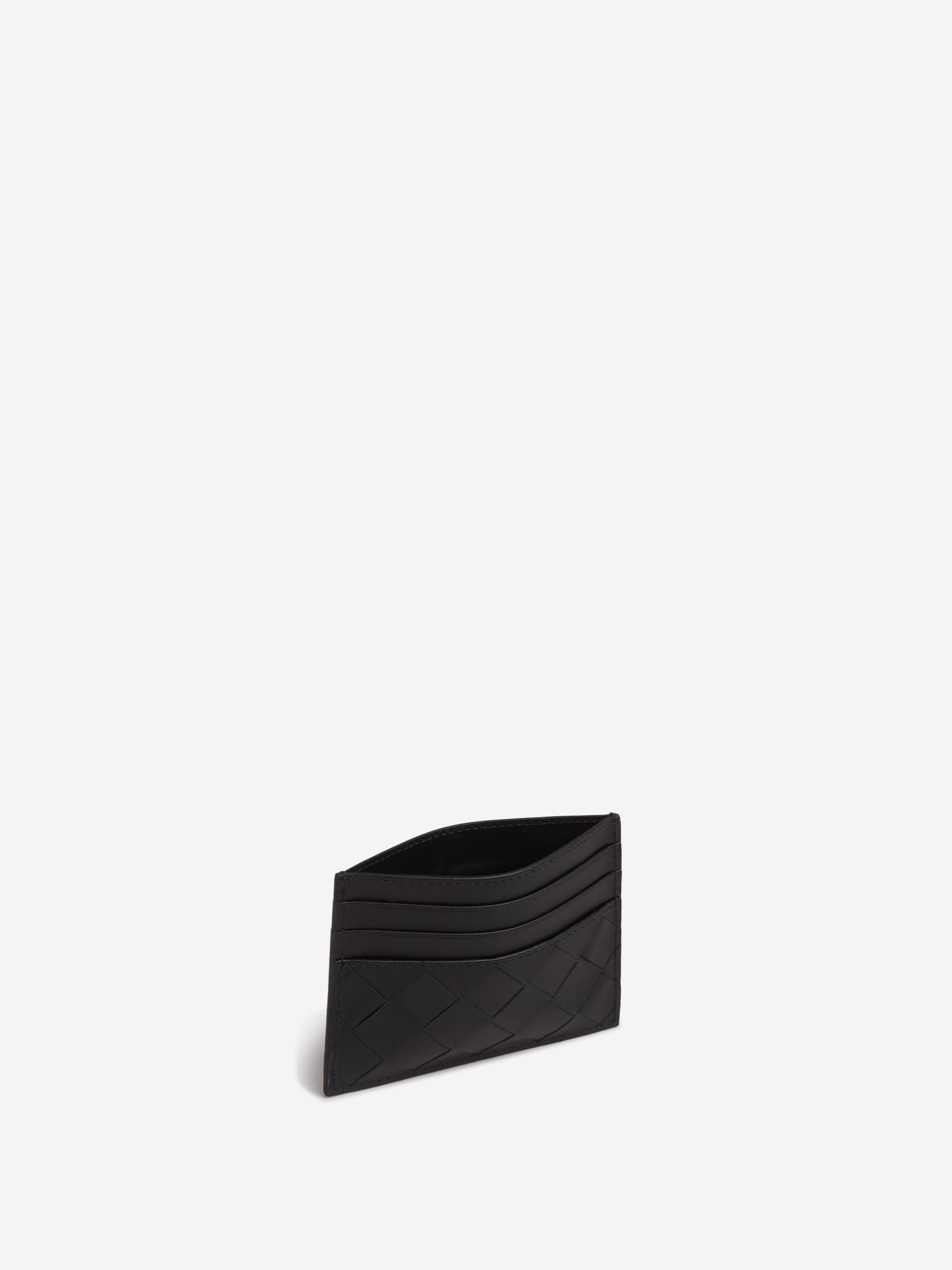 Intrecciato Leather Cardholder Bottega veneta – Гарантія оригінальності – вид ззаду