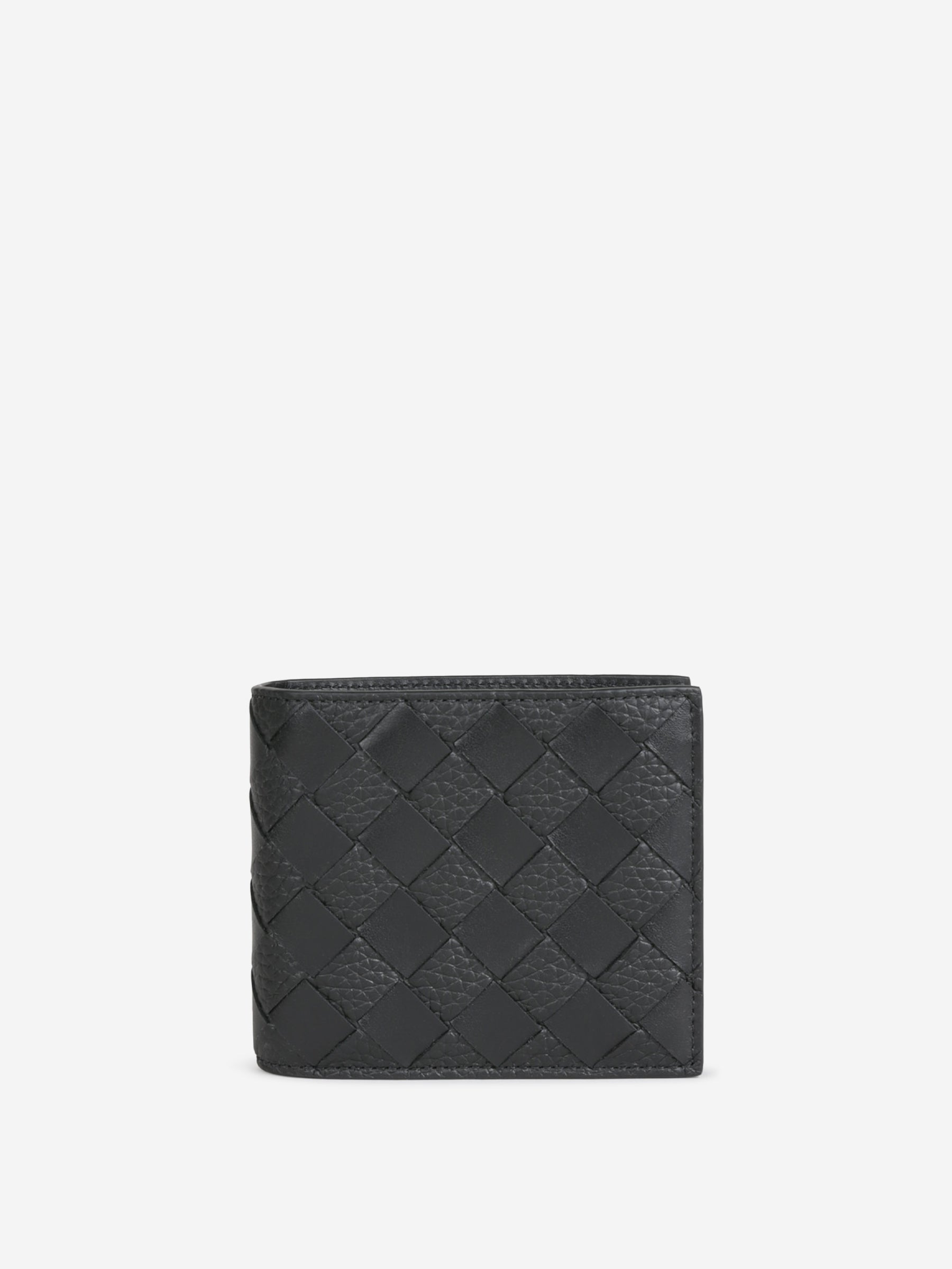 Оригінальна Intrecciato Folding Wallet Bottega veneta – боковий вид