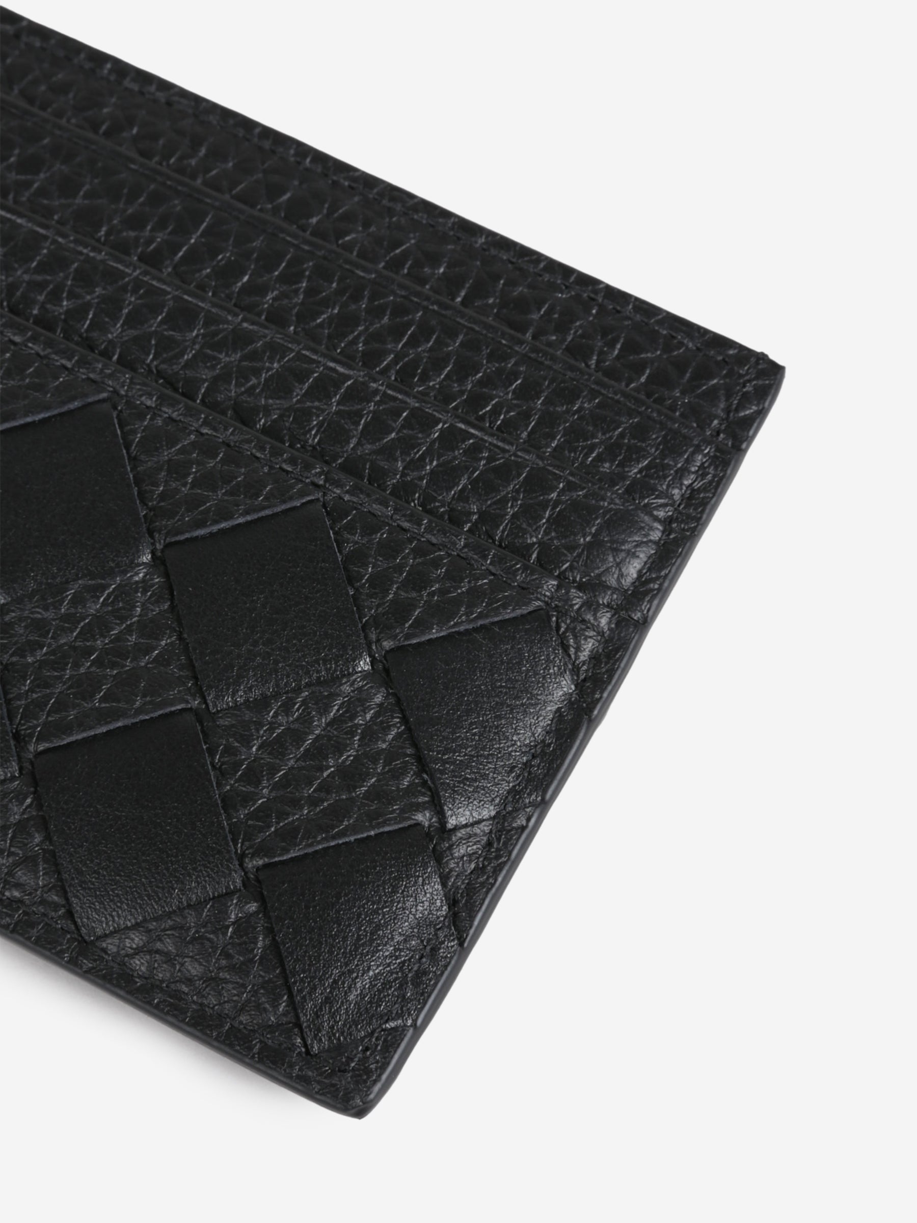 Intrecciato Leather Card Holder Bottega veneta оригінал – Купити в Україні – збільшений вид