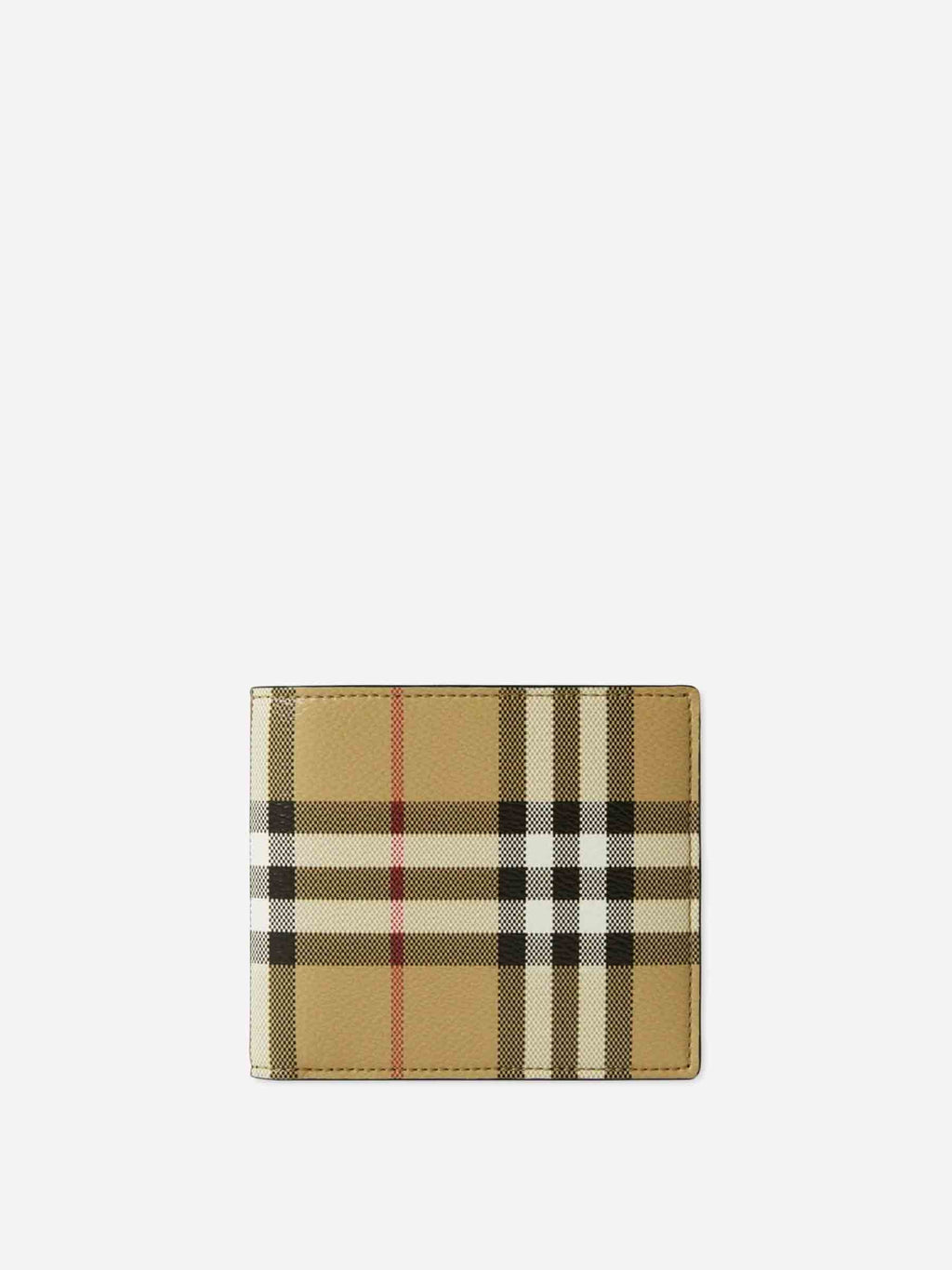Check Folding Wallet Burberry – Гарантія оригінальності – боковий вид