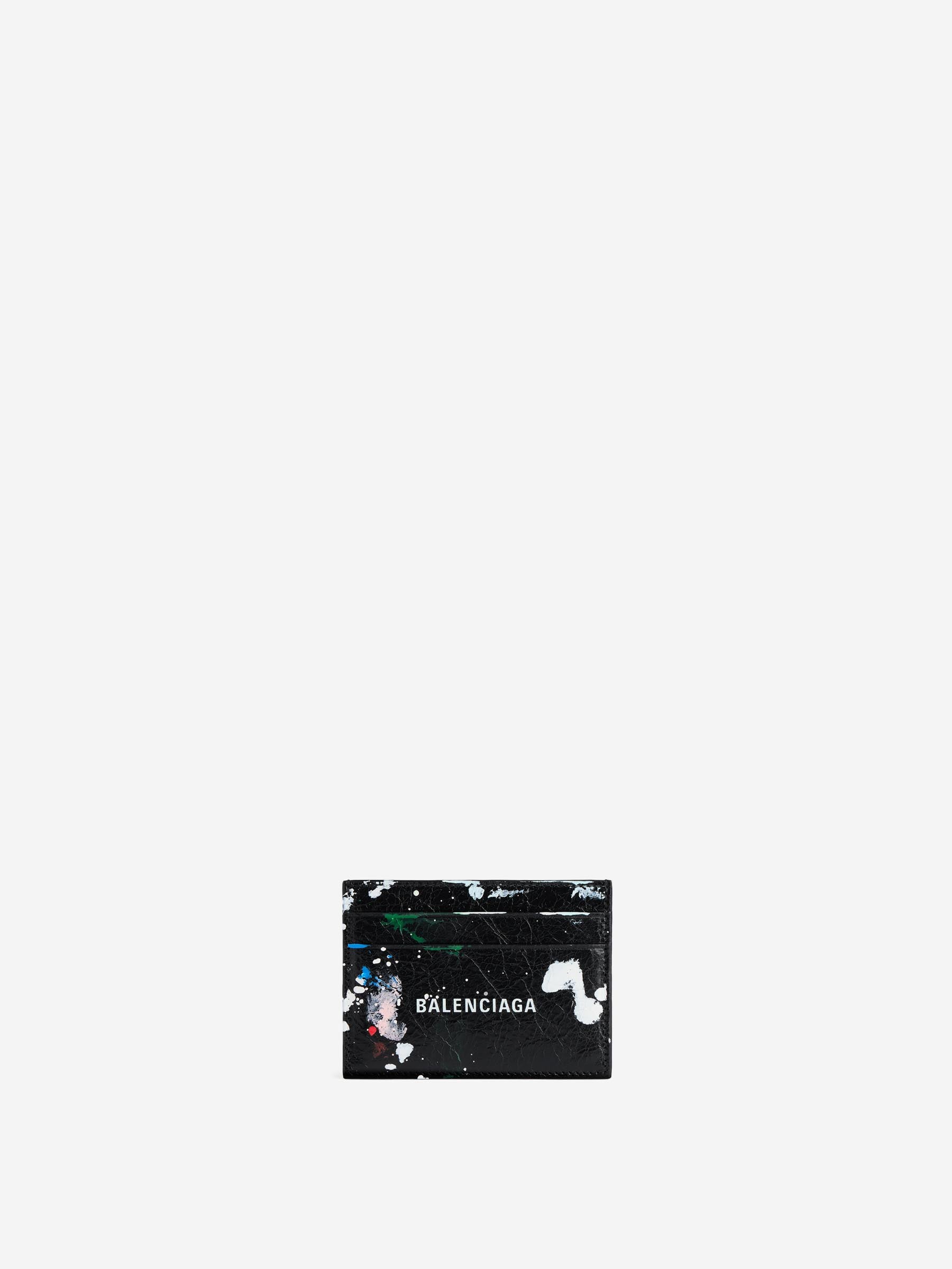 Оригінальна Cash Painting Card Holder Balenciaga – боковий вид