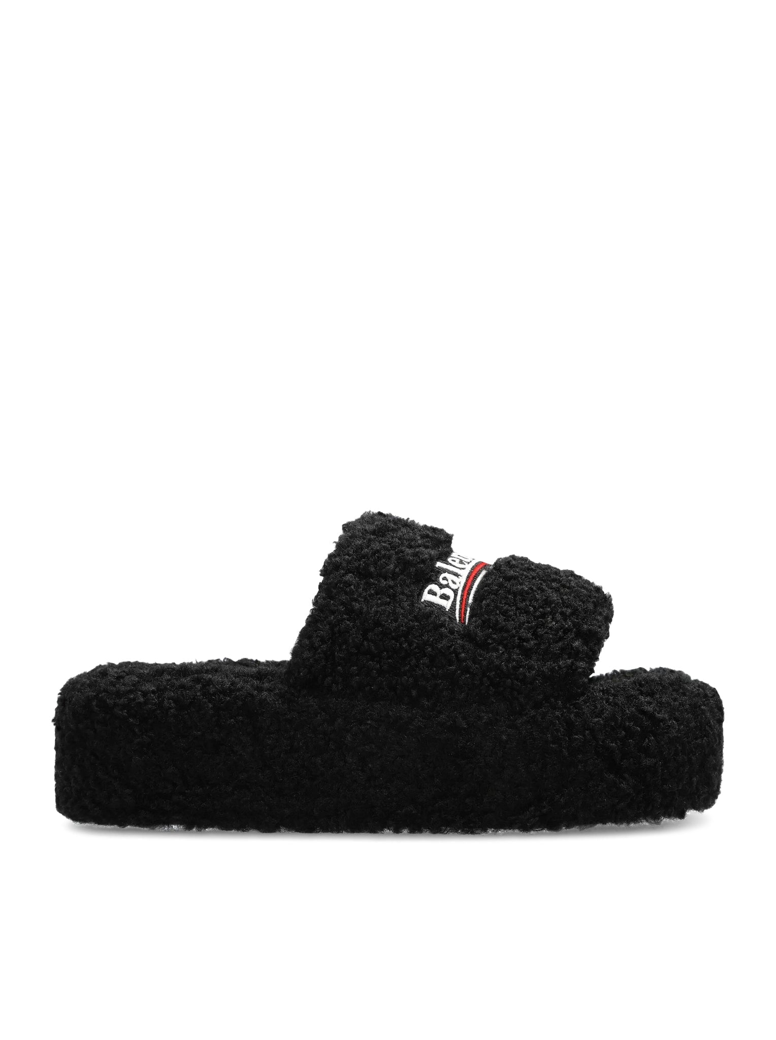 Slippers Platform In Shearling Balenciaga – Гарантія оригінальності – боковий вид
