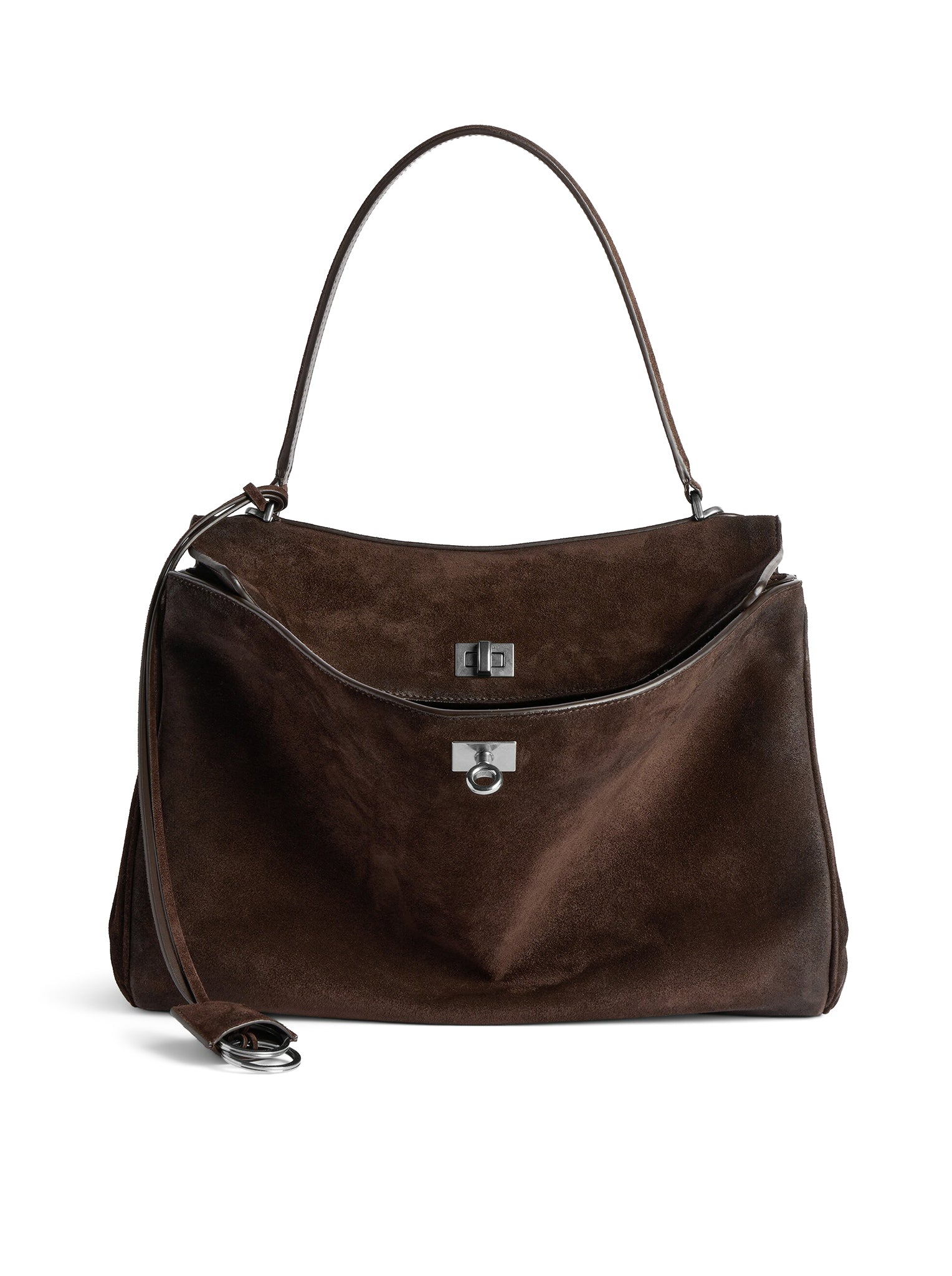 Rodeo Medium Suede Bag Balenciaga – Гарантія оригінальності – боковий вид