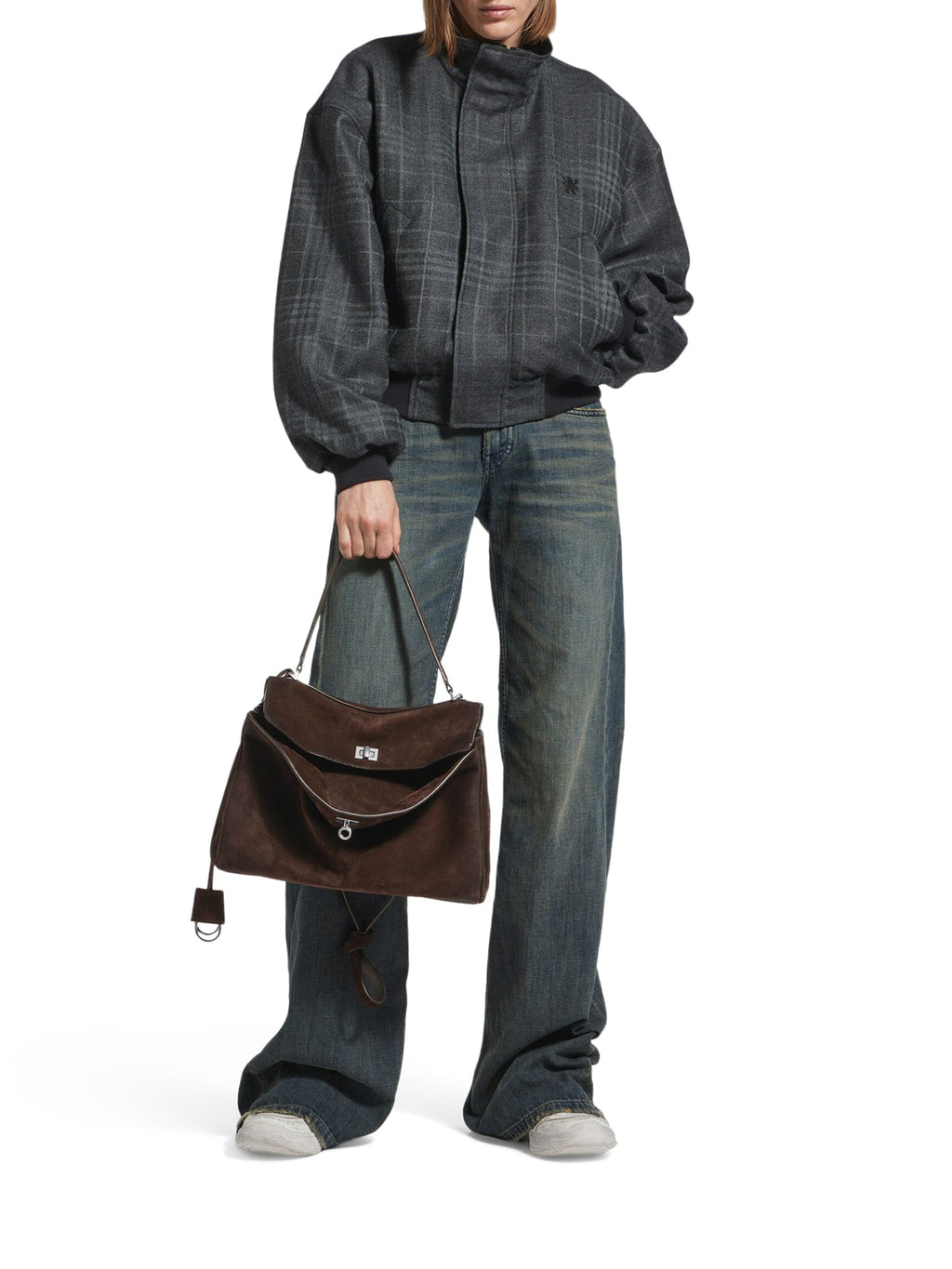 Rodeo Medium Suede Bag Balenciaga – Гарантія оригінальності – вид ззаду