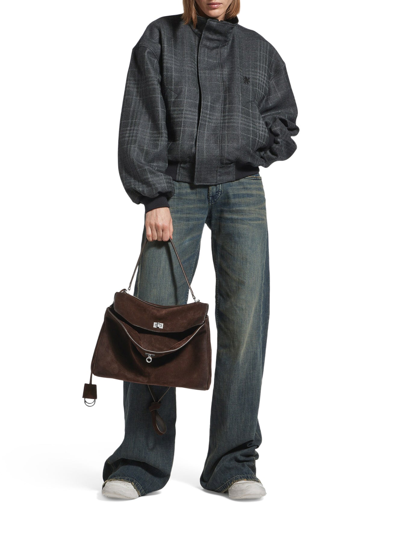 Rodeo Medium Suede Bag Balenciaga – Гарантія оригінальності – вид ззаду