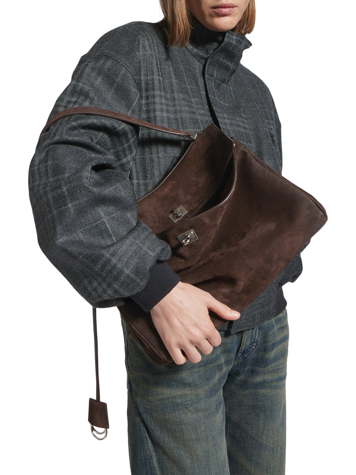 Rodeo Medium Suede Bag Balenciaga – Гарантія оригінальності – детальний вид