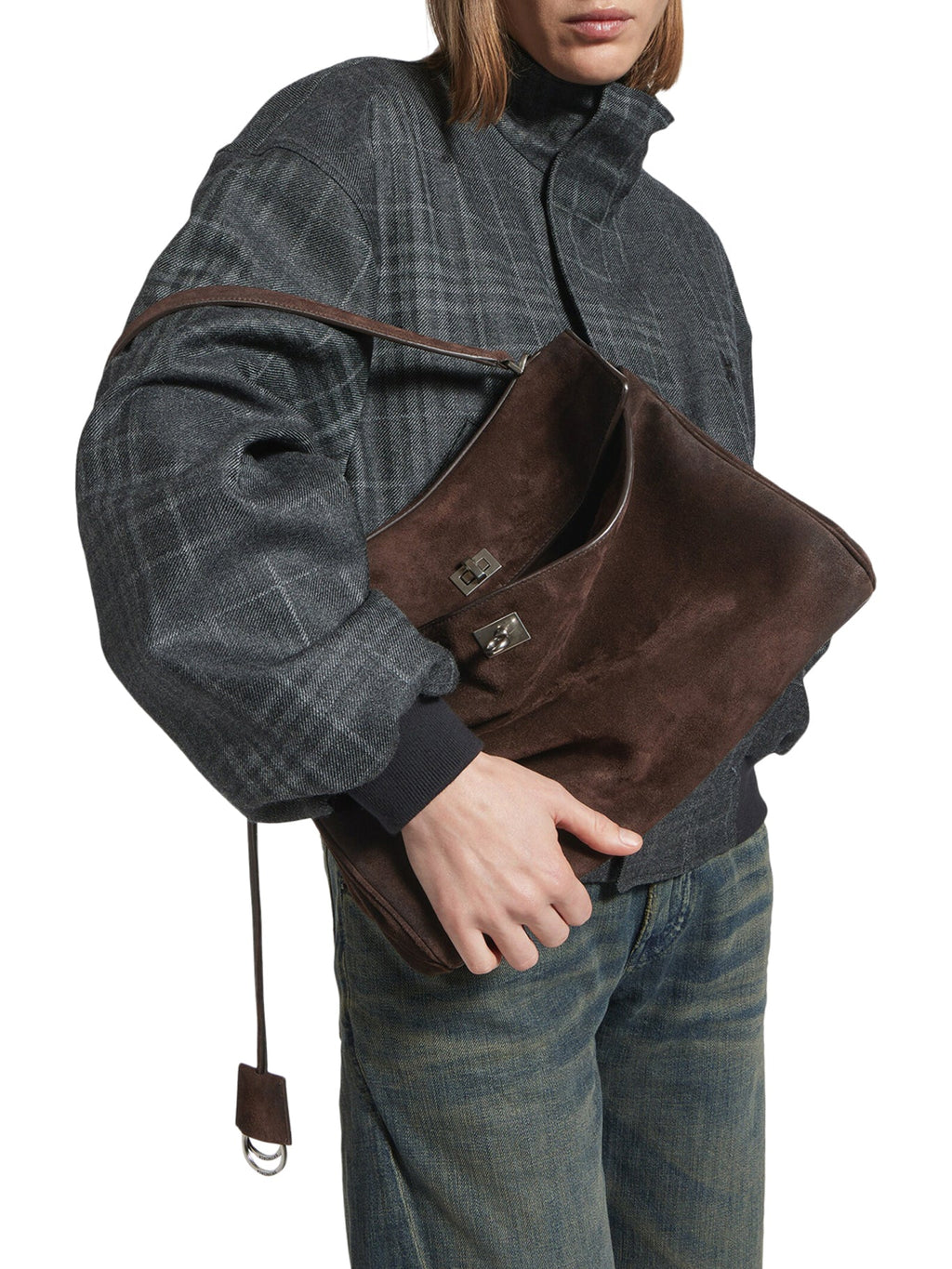 Rodeo Medium Suede Bag Balenciaga – Гарантія оригінальності – детальний вид