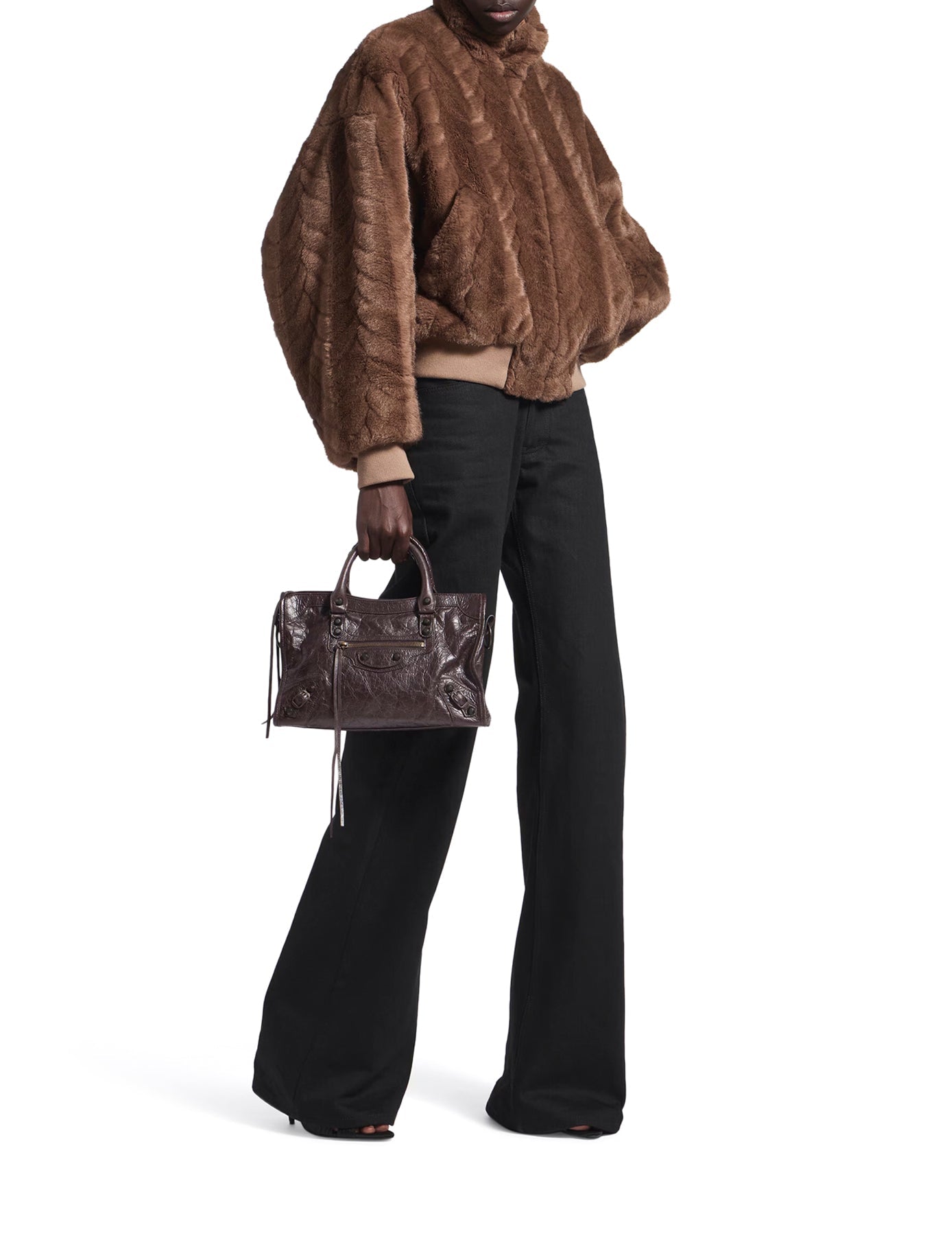 Le City Small Leather Bag Balenciaga оригінал – Купити в Україні – вид ззаду