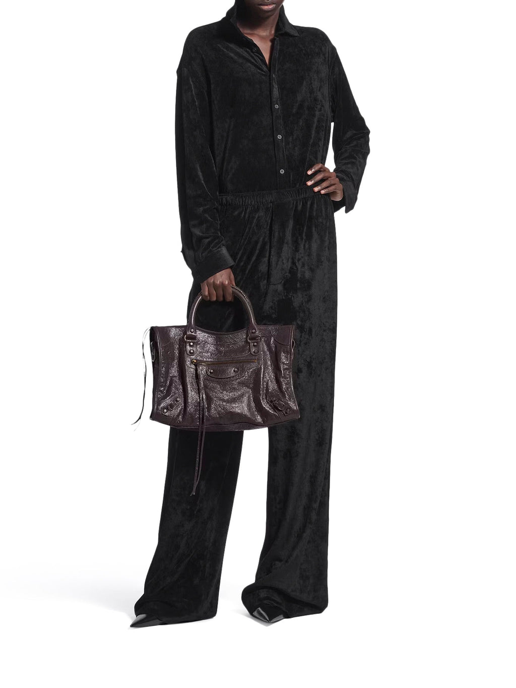 Оригінальна Le City Medium Leather Bag Balenciaga – вид ззаду