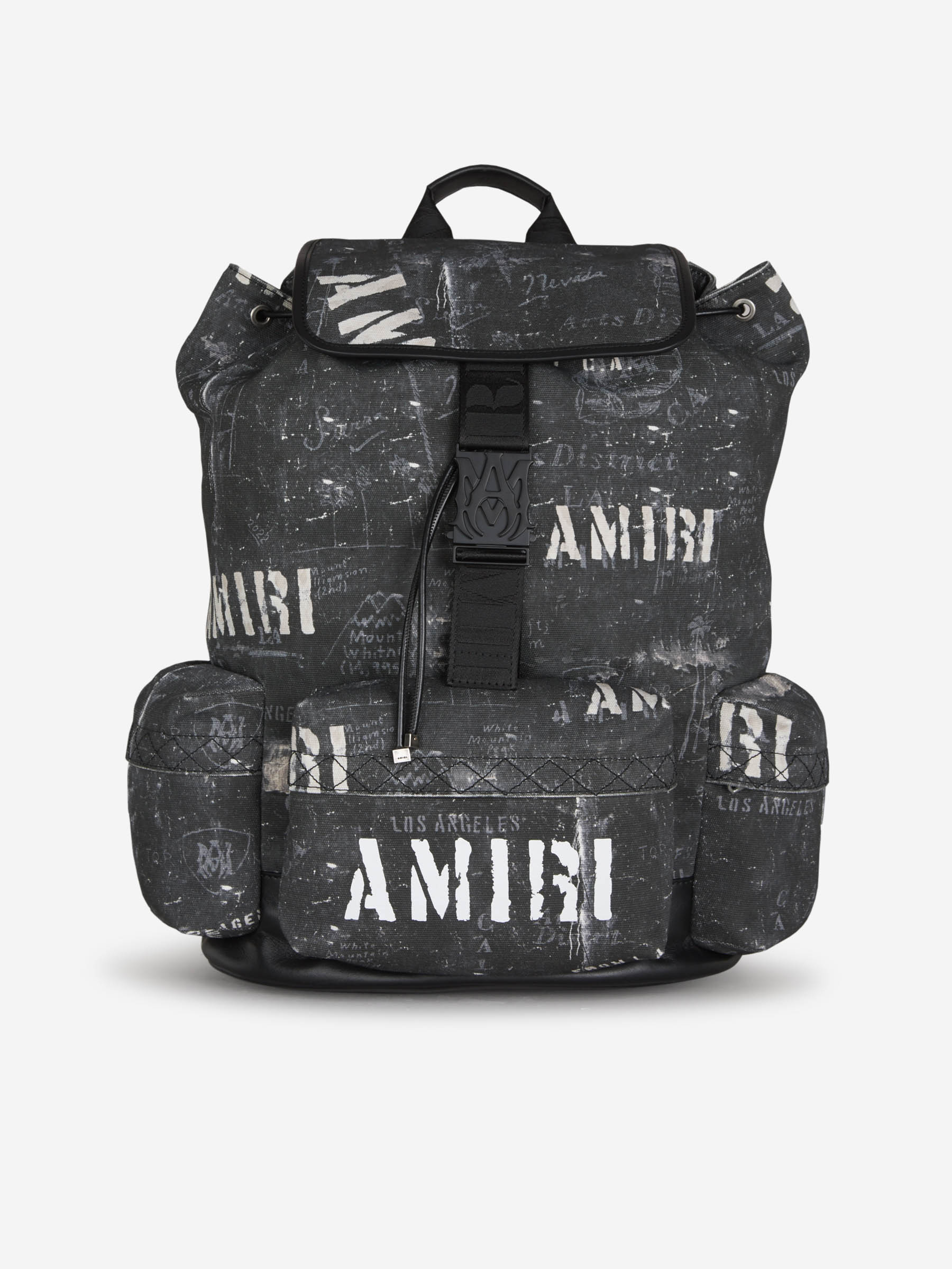 Logo Canvas Backpack Amiri – Гарантія оригінальності – боковий вид