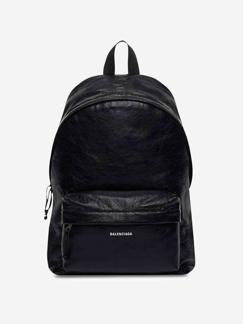 Оригінальна Leather Logo Backpack Balenciaga – боковий вид