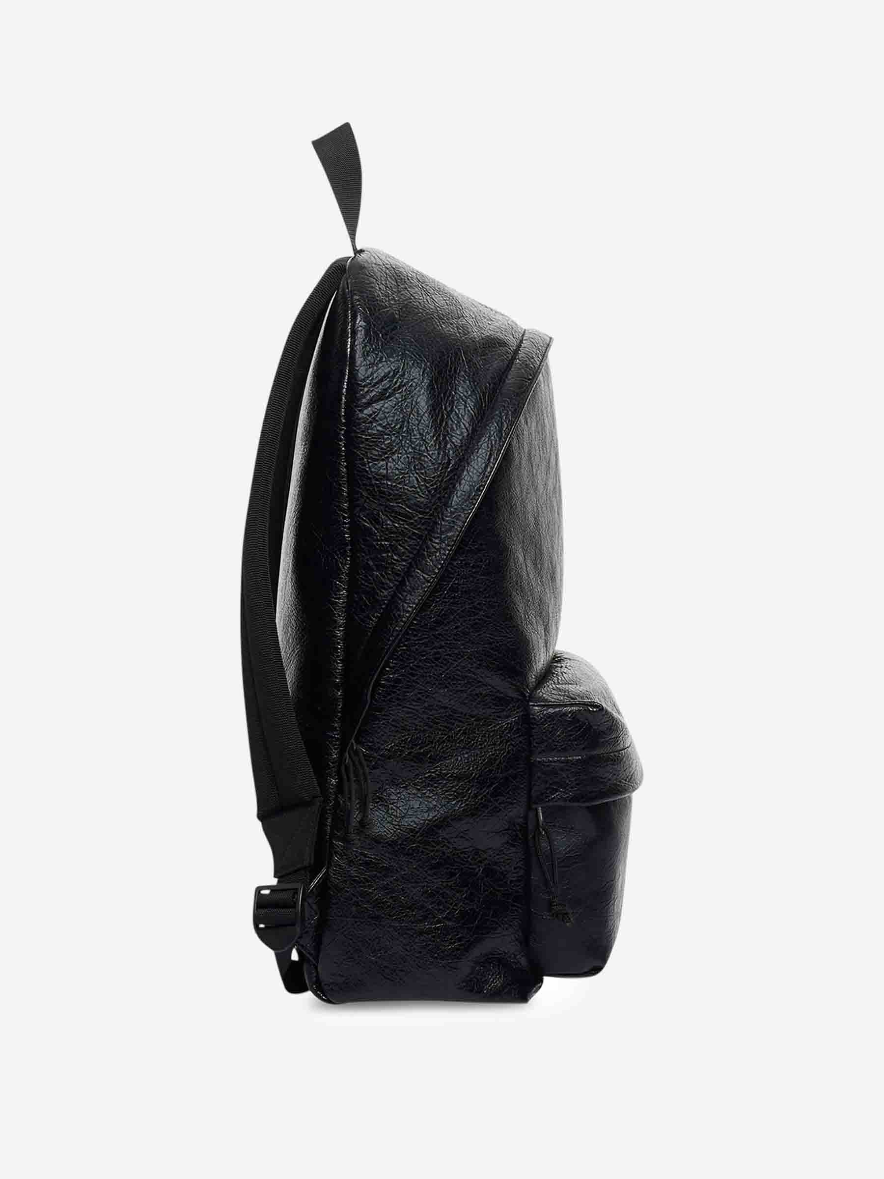 Оригінальна Leather Logo Backpack Balenciaga – вид ззаду
