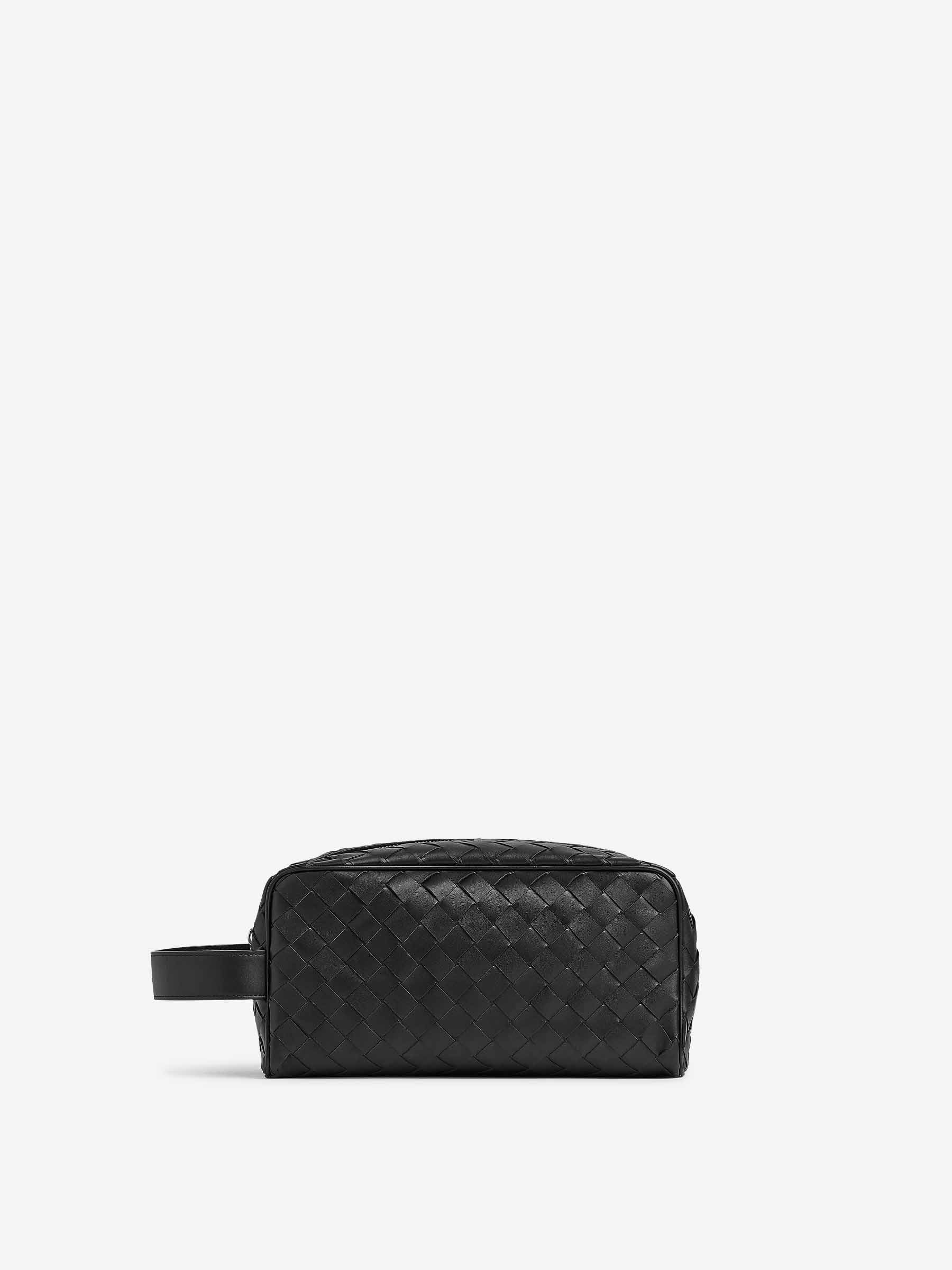 Intrecciato Travel Toiletry Bag Bottega veneta – Гарантія оригінальності – боковий вид