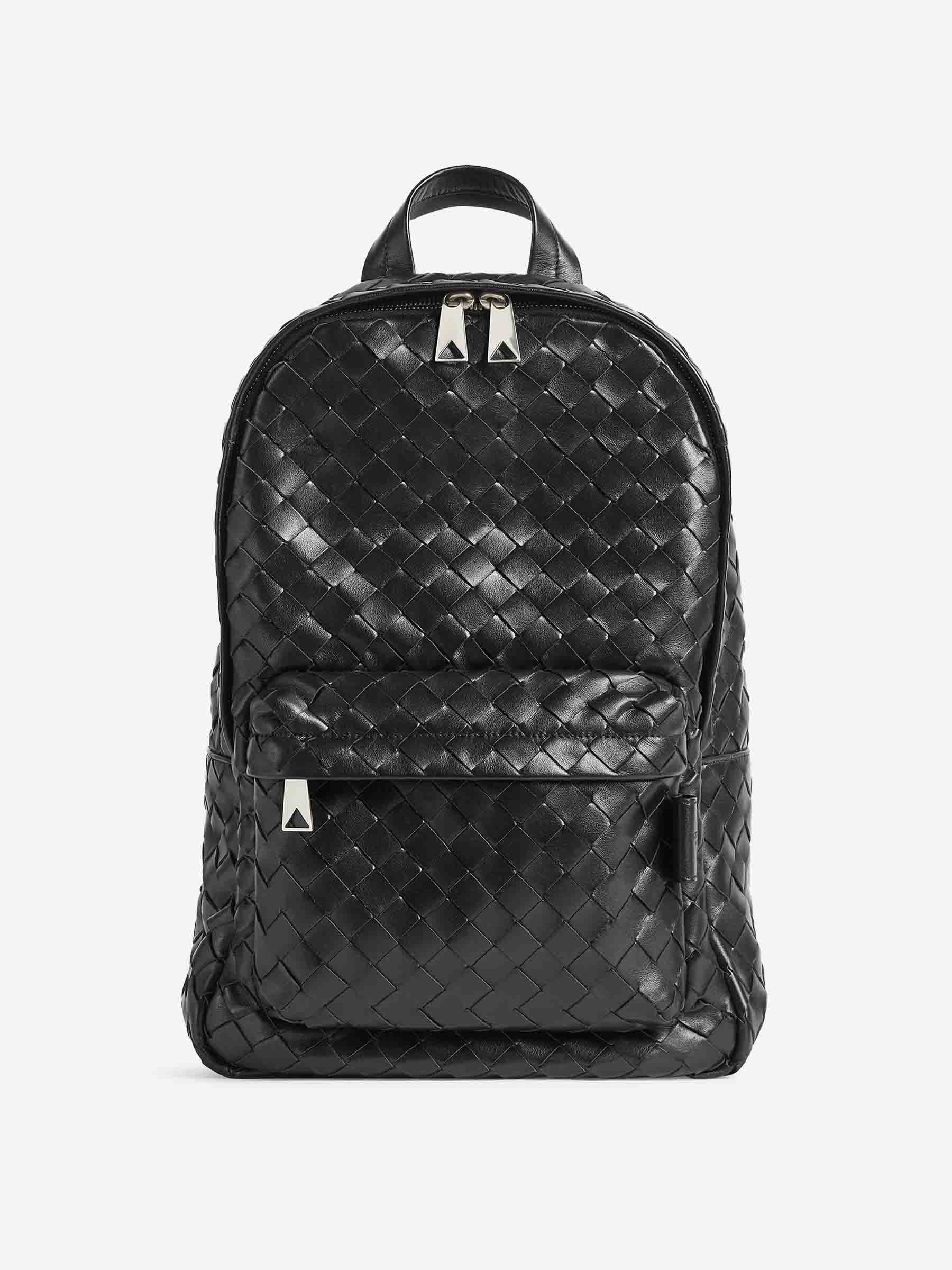 Classic Intrecciato Backpack Bottega veneta – Гарантія оригінальності – боковий вид