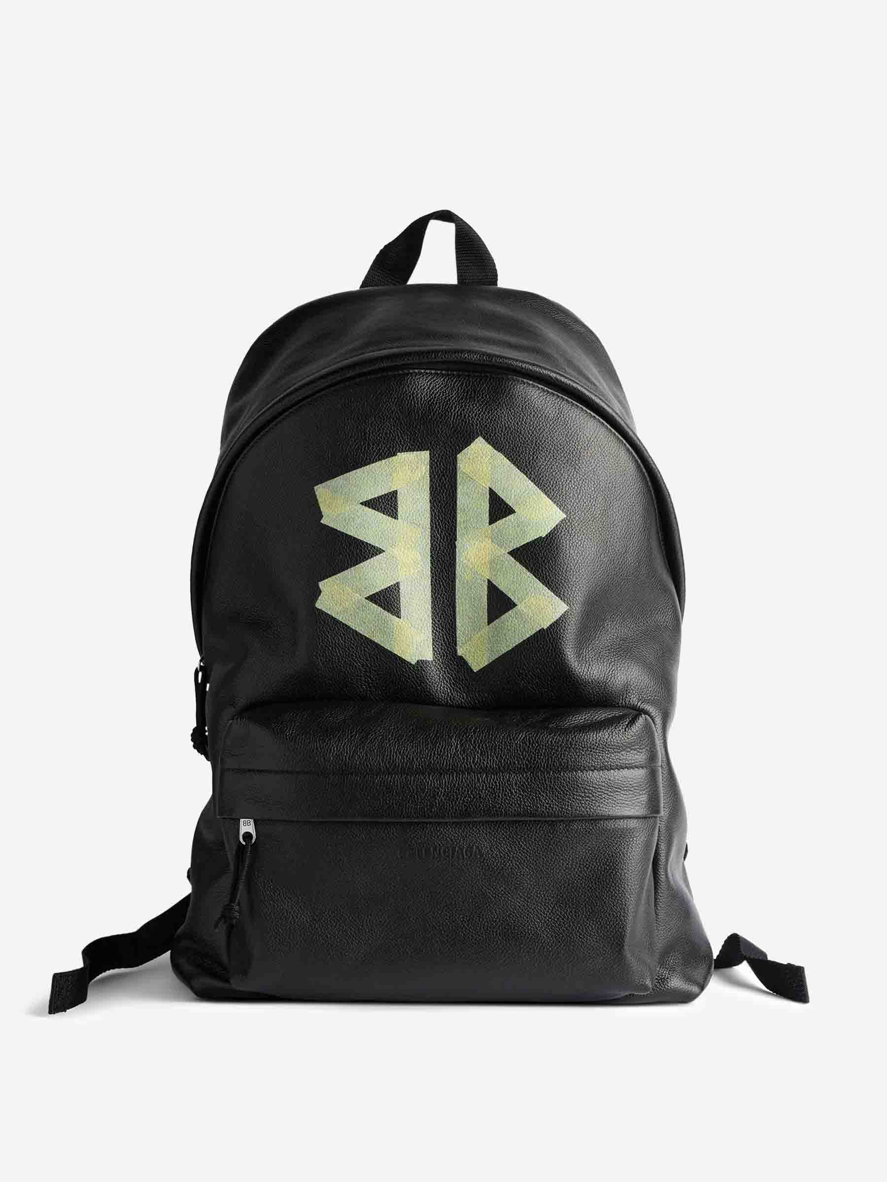 Explorer Leather Backpack Balenciaga – Гарантія оригінальності – боковий вид