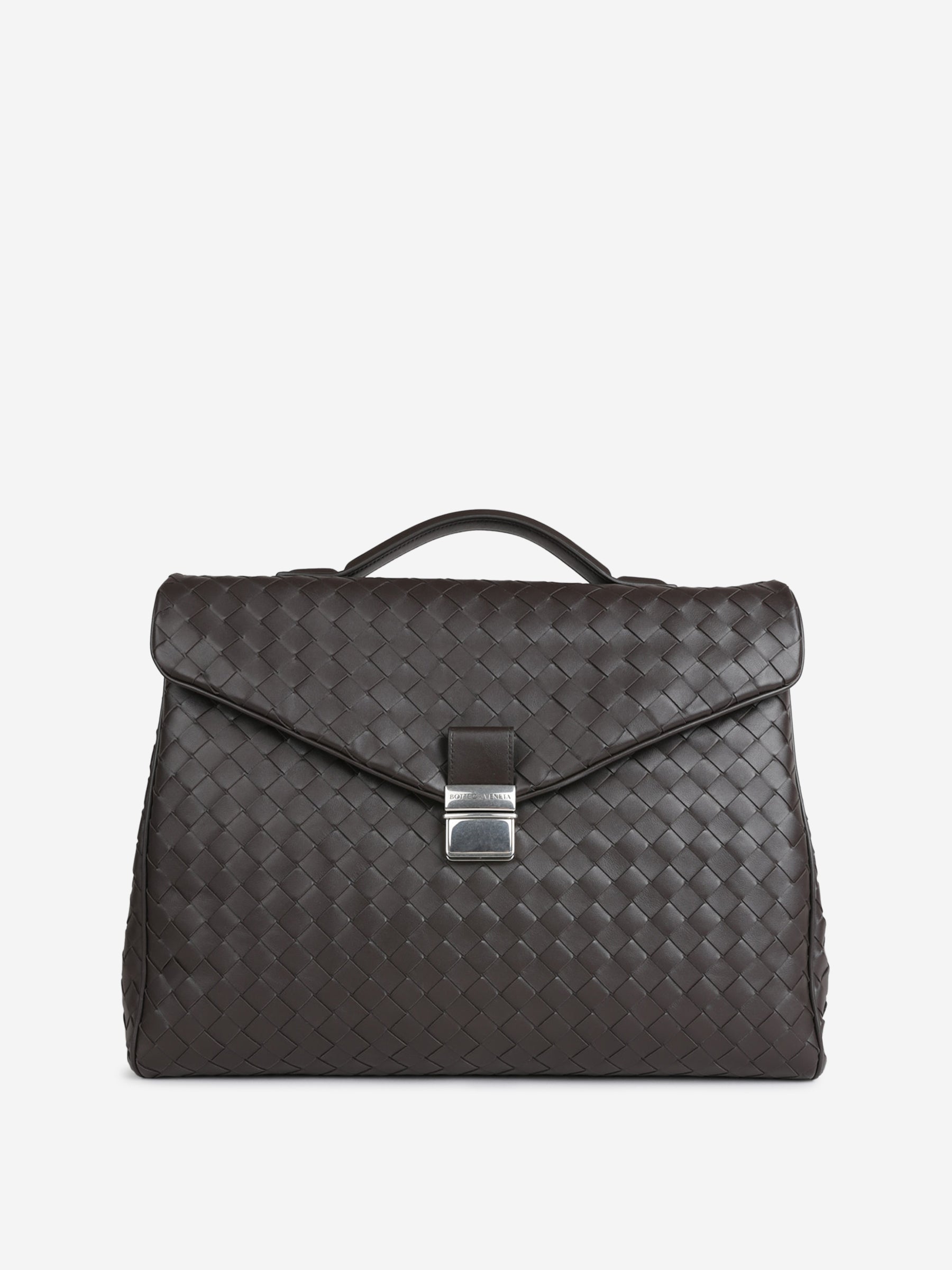 Leather Shoulder Bag Archivist Bottega veneta оригінал – Купити в Україні – боковий вид