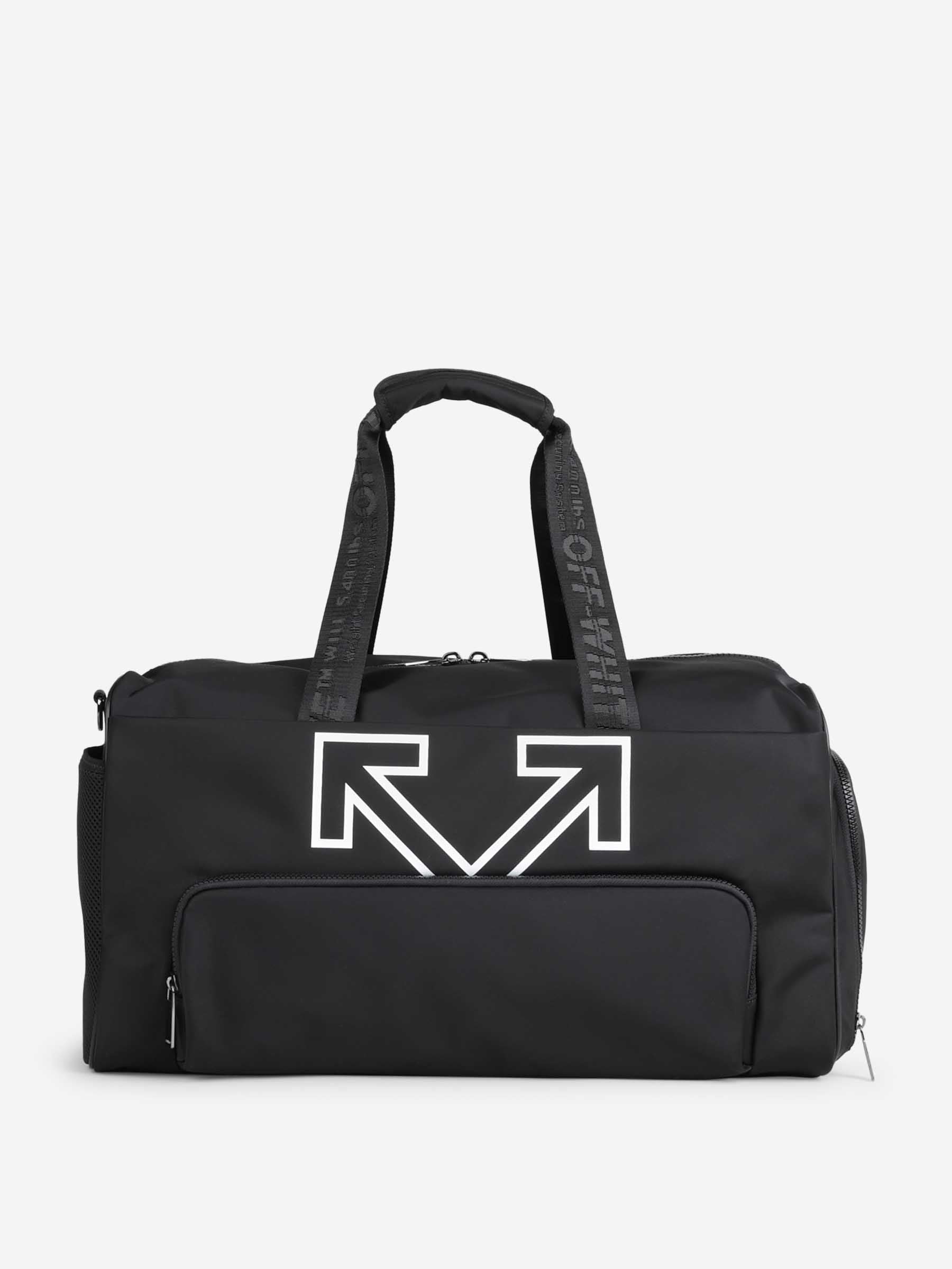 Оригінальна Nylon Travel Bag Off-white – боковий вид
