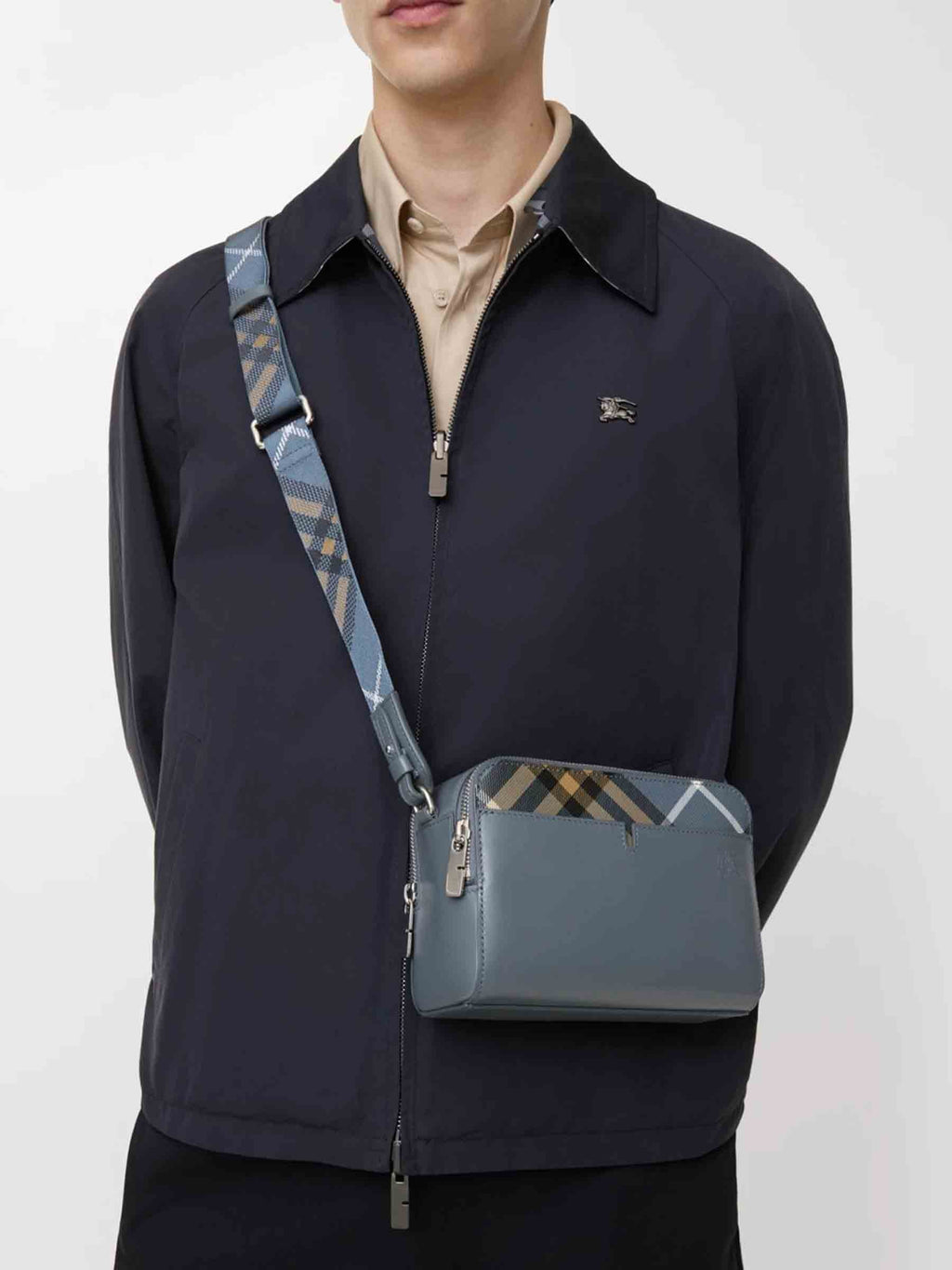 Pop Check Shoulder Bag Burberry оригінал – Купити в Україні – вид ззаду