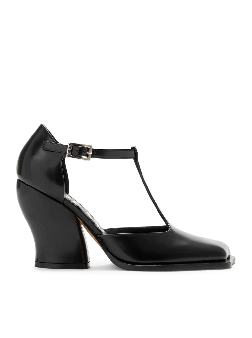 T-BAR WAVE DÉCOLLETÉ IN BRUSHED CALFSKIN LOEWE оригінал – Купити в Україні – боковий вид