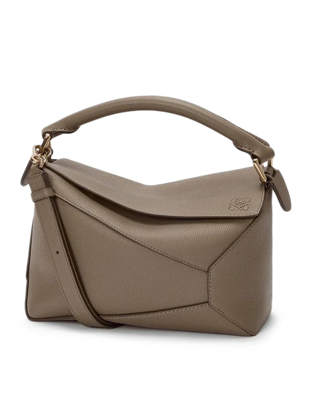Small Puzzle Edge Bag In Grained Calfskin Loewe – Гарантія оригінальності – боковий вид