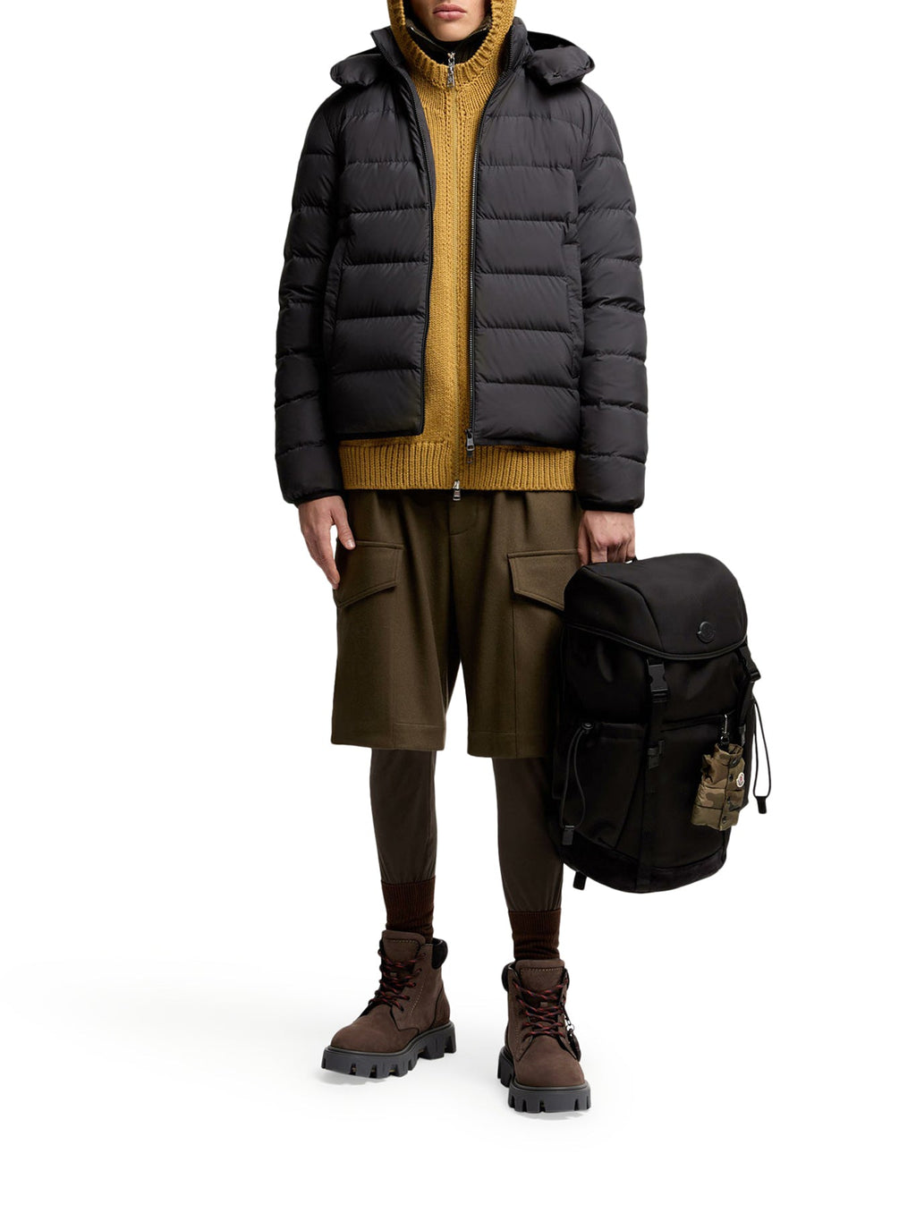Оригінальна Montbrocq Short Down Jacket With Hood Moncler – вид ззаду