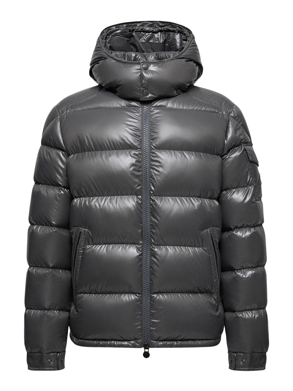 Оригінальна Maya Short Down Jacket With Hood Moncler – боковий вид