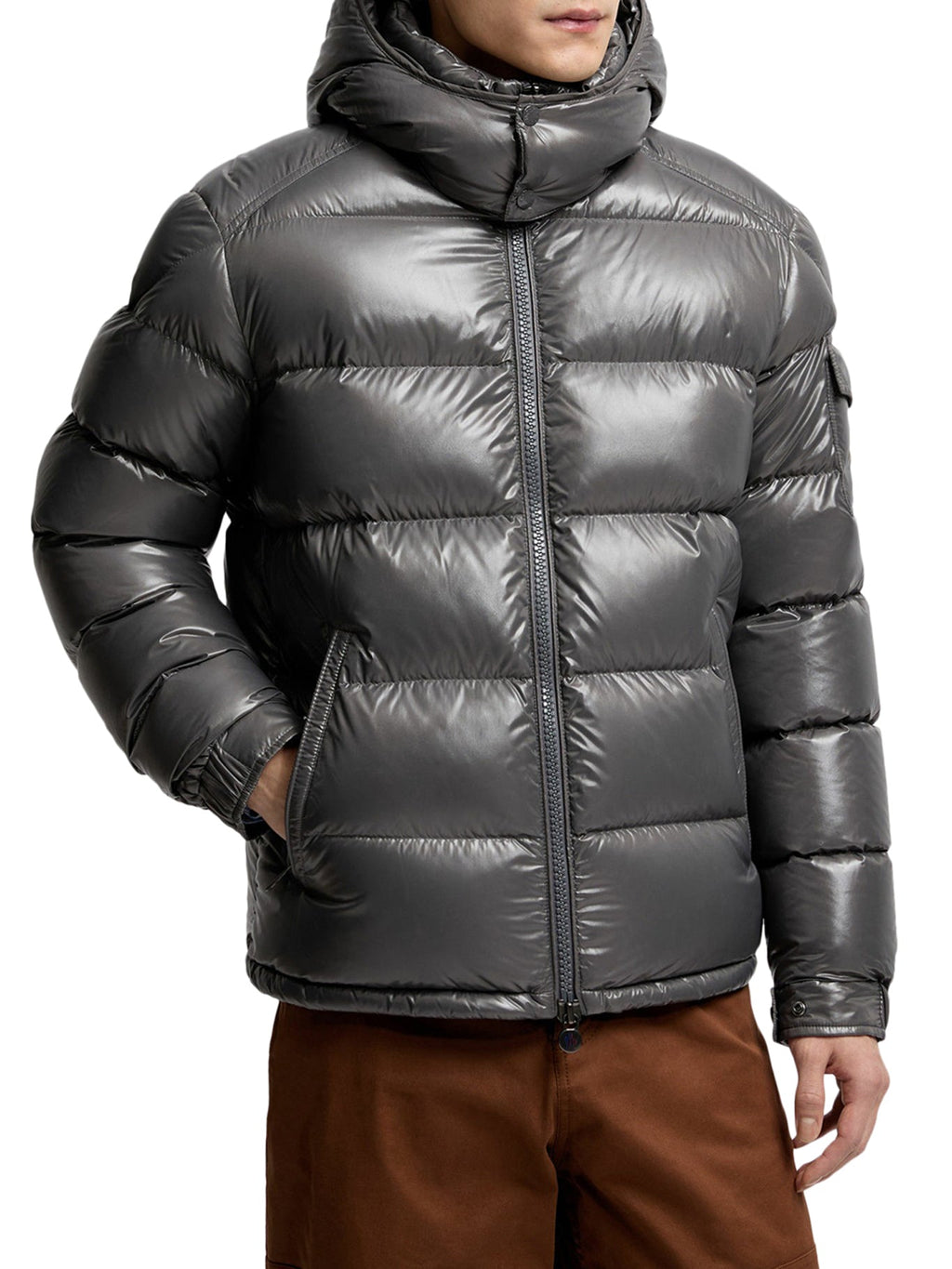 Оригінальна Maya Short Down Jacket With Hood Moncler – вид ззаду