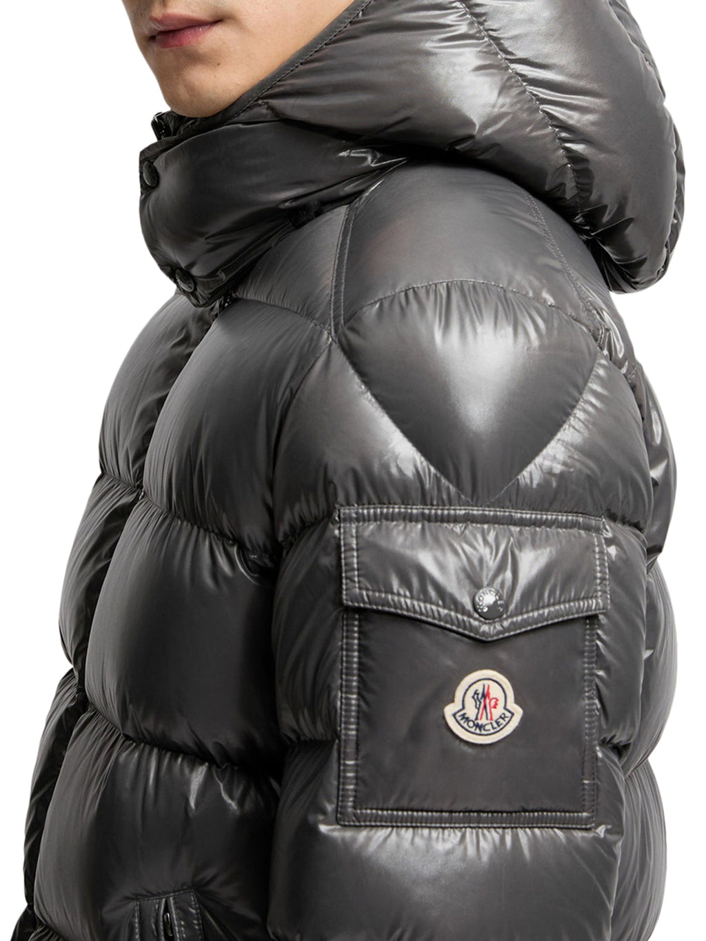 Оригінальна Maya Short Down Jacket With Hood Moncler – збільшений вид