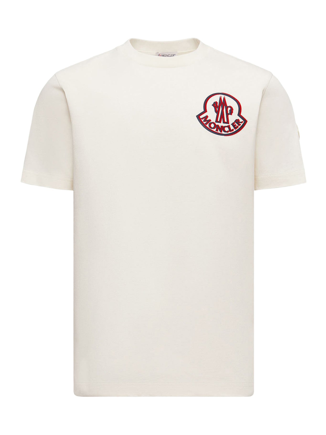 Cotton T-Shirt With Logo Moncler оригінал – Купити в Україні – боковий вид