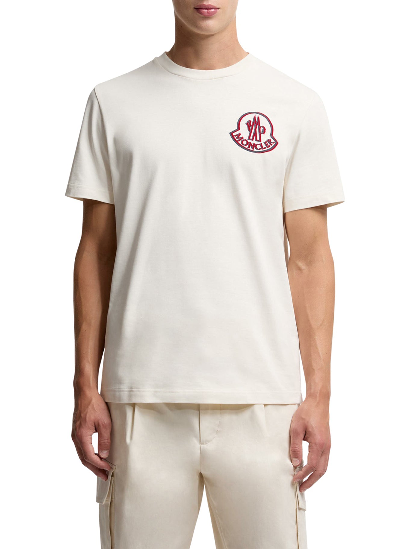 Cotton T-Shirt With Logo Moncler оригінал – Купити в Україні – детальний вид