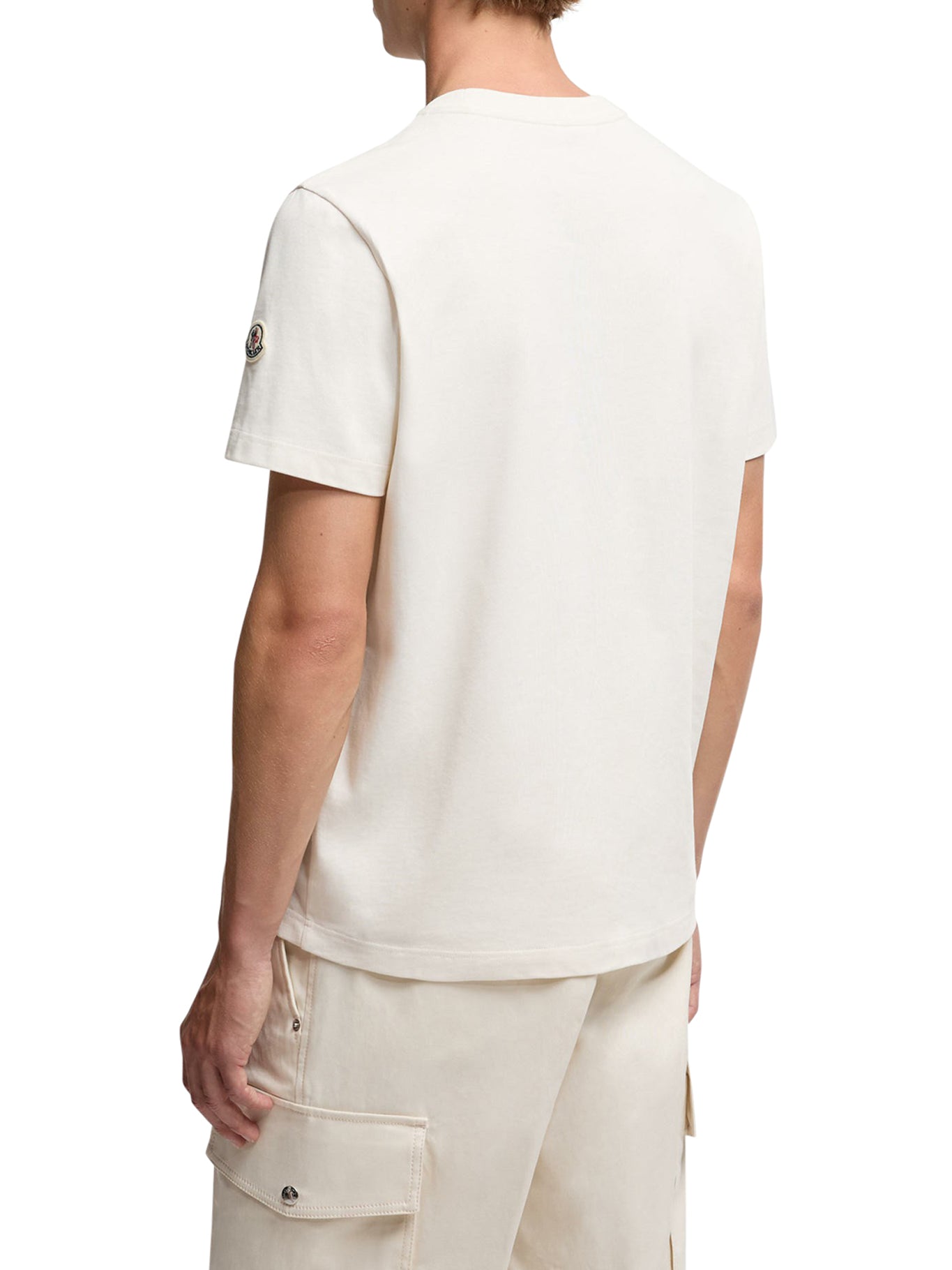 Cotton T-Shirt With Logo Moncler оригінал – Купити в Україні – збільшений вид