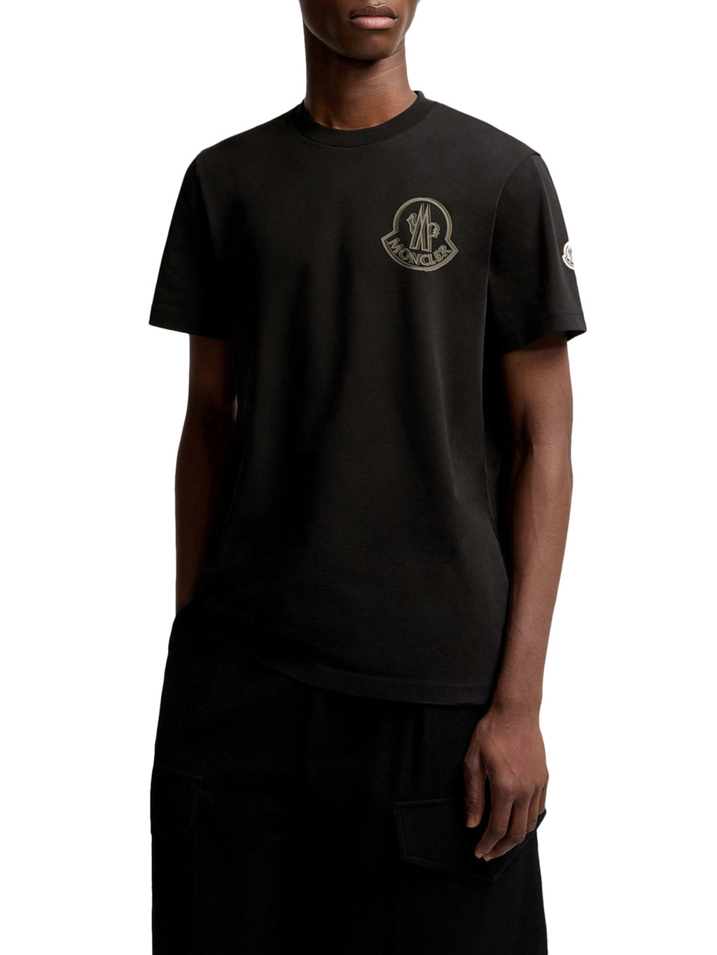 Cotton T-Shirt With Logo Moncler оригінал – Купити в Україні – детальний вид