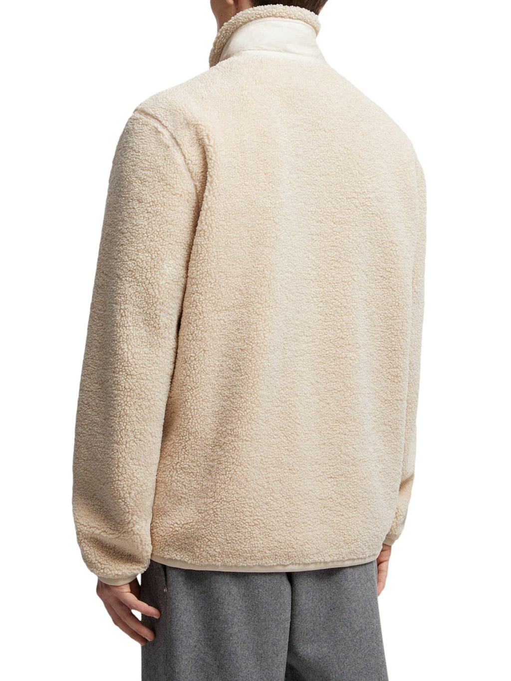 Teddy-Effect Fleece Sweatshirt With Zip And Pocket Moncler оригінал – Купити в Україні – збільшений вид
