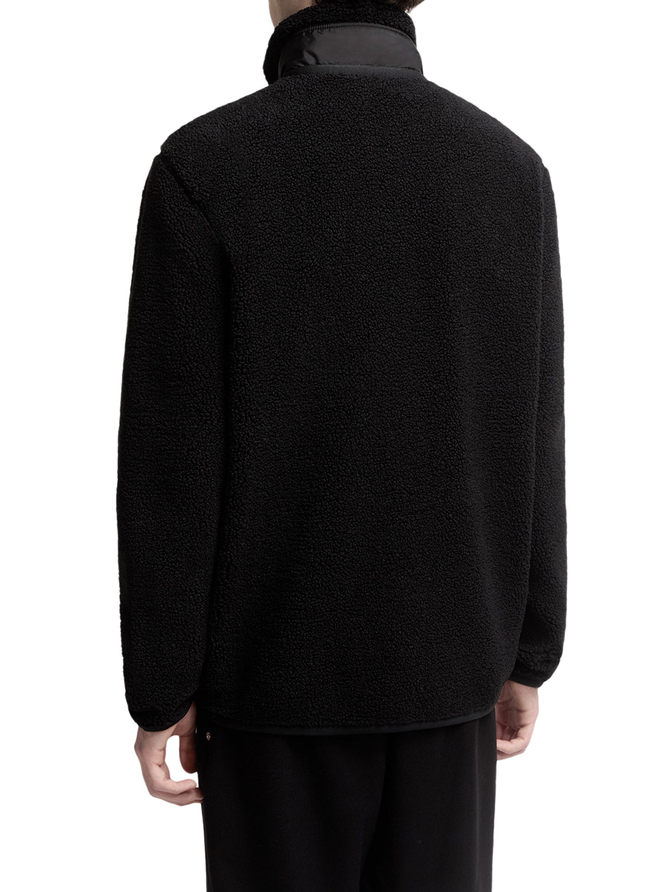Teddy-Effect Fleece Sweatshirt With Zip And Pocket Moncler оригінал – Купити в Україні – збільшений вид