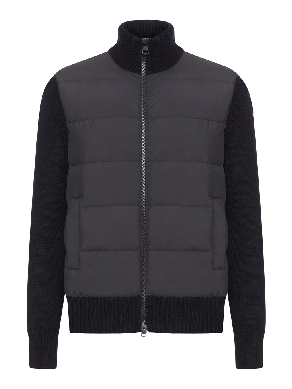Cardigan Imbottito In Lana Con Zip Moncler оригінал – Купити в Україні – боковий вид