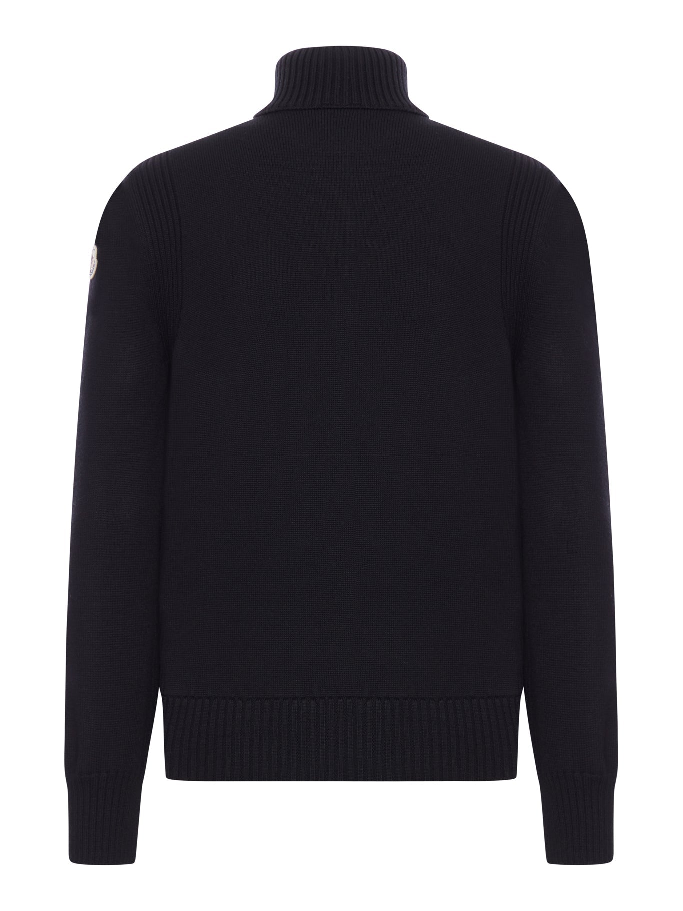 Cardigan Imbottito In Lana Con Zip Moncler оригінал – Купити в Україні – вид ззаду