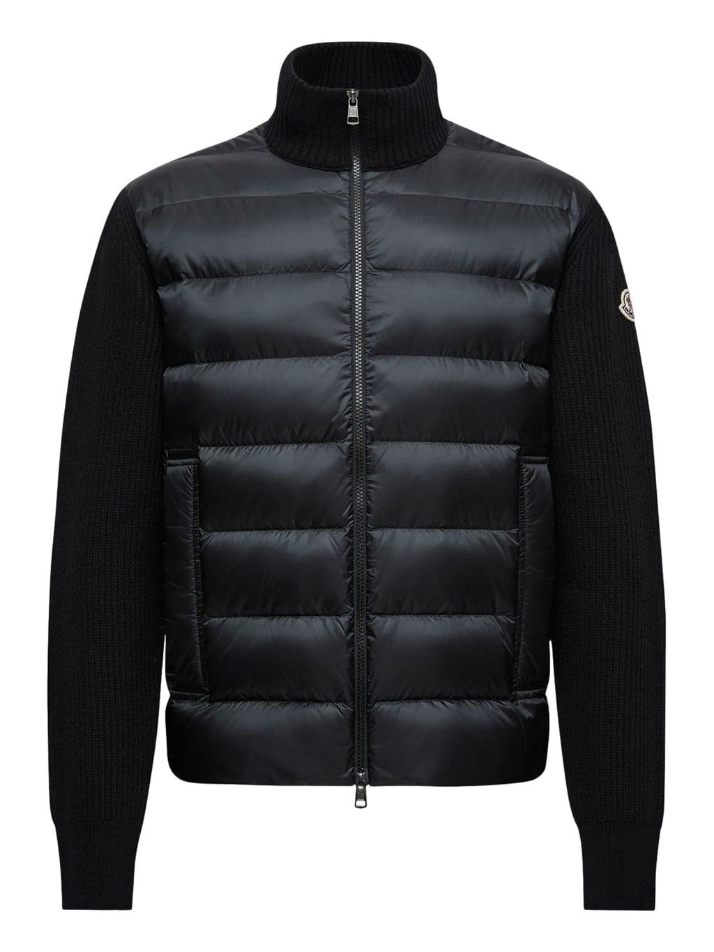 Оригінальна Wool And Cashmere Padded Cardigan With Zip Moncler – боковий вид